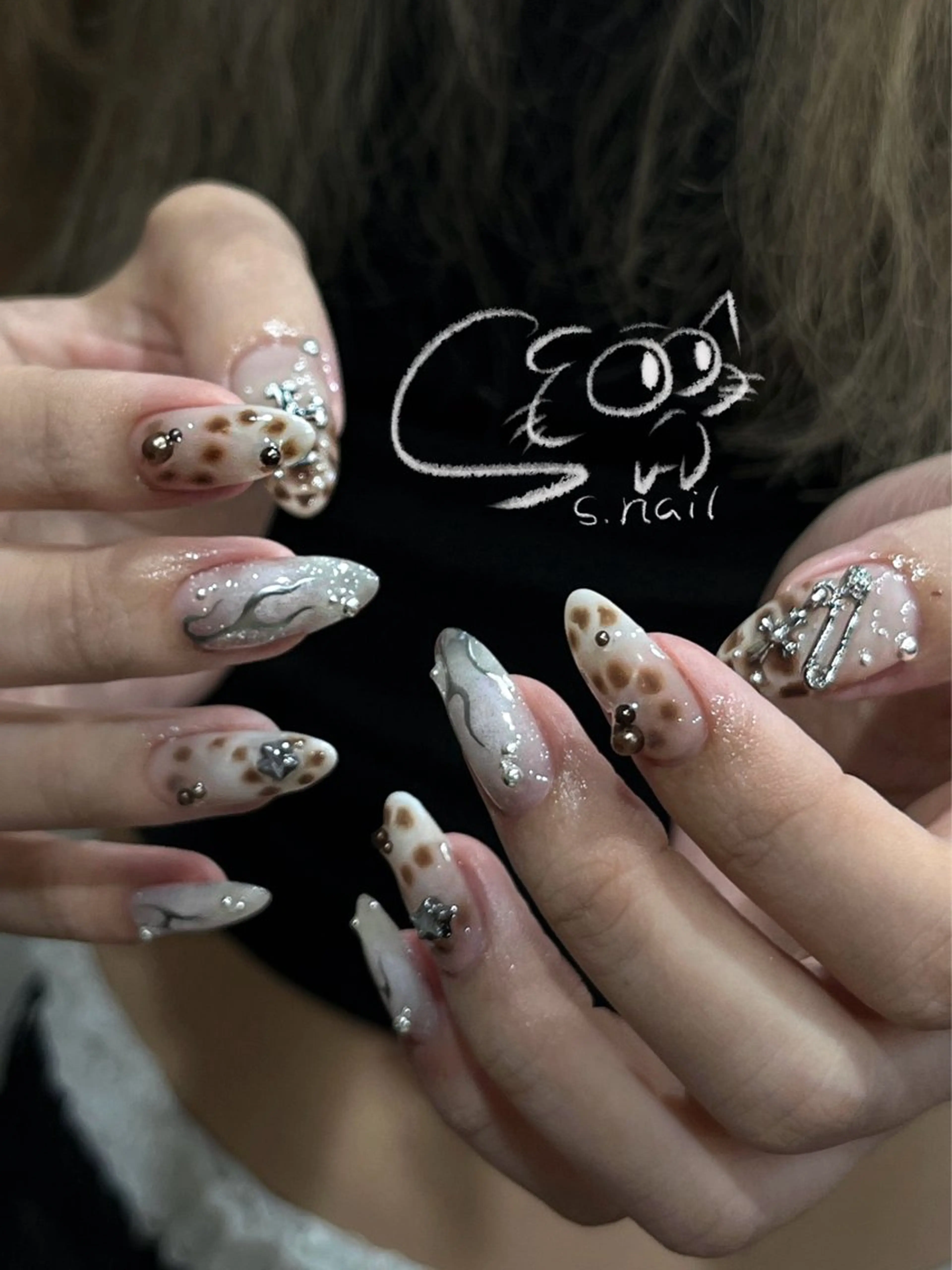 ネイル チークネイル フレンチネイル グラデーション マグネットネイル ワンカラーネイル S.nail所属・S.nail _のネイルデザイン