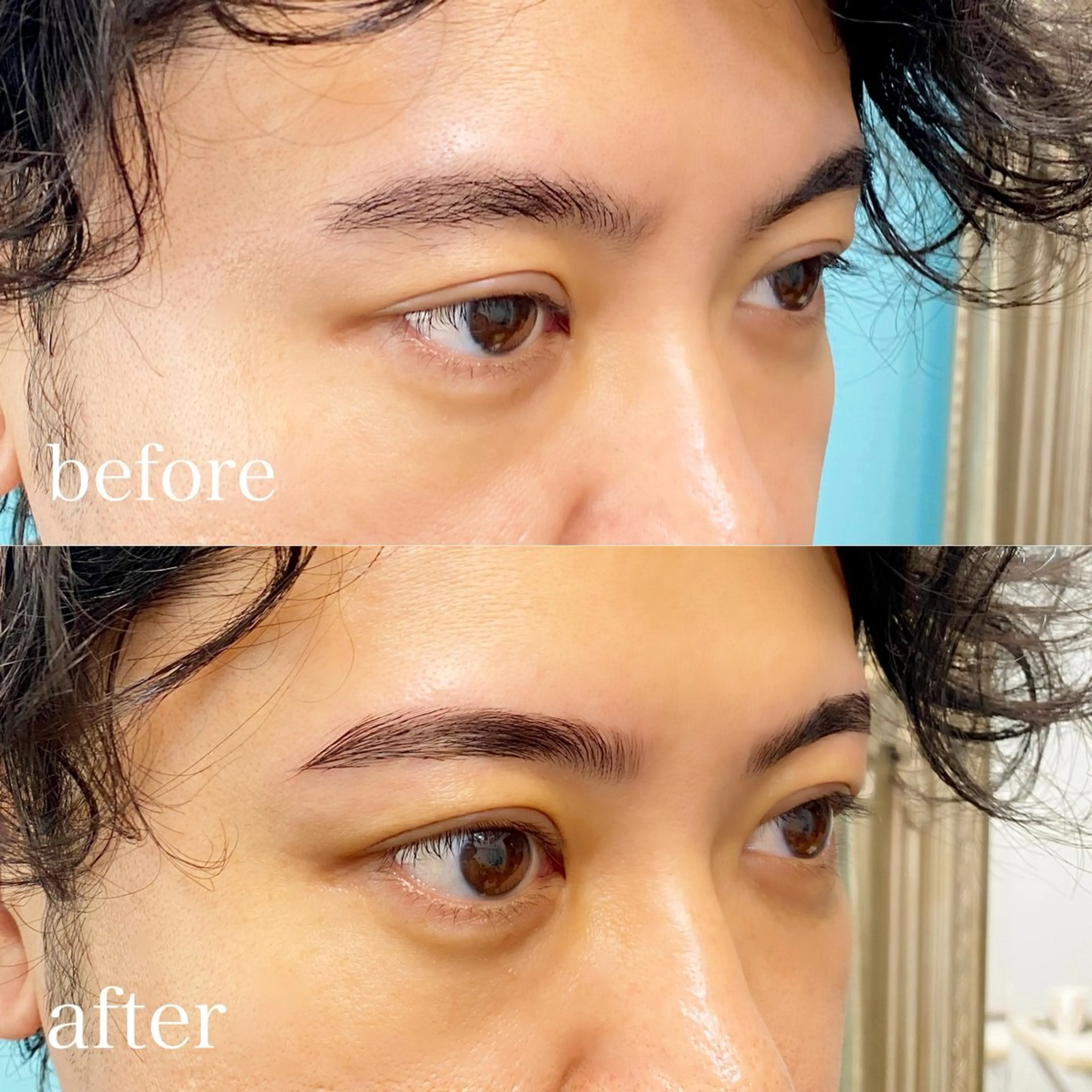メンズ眉周りWAX＋ブロウリフトの写真