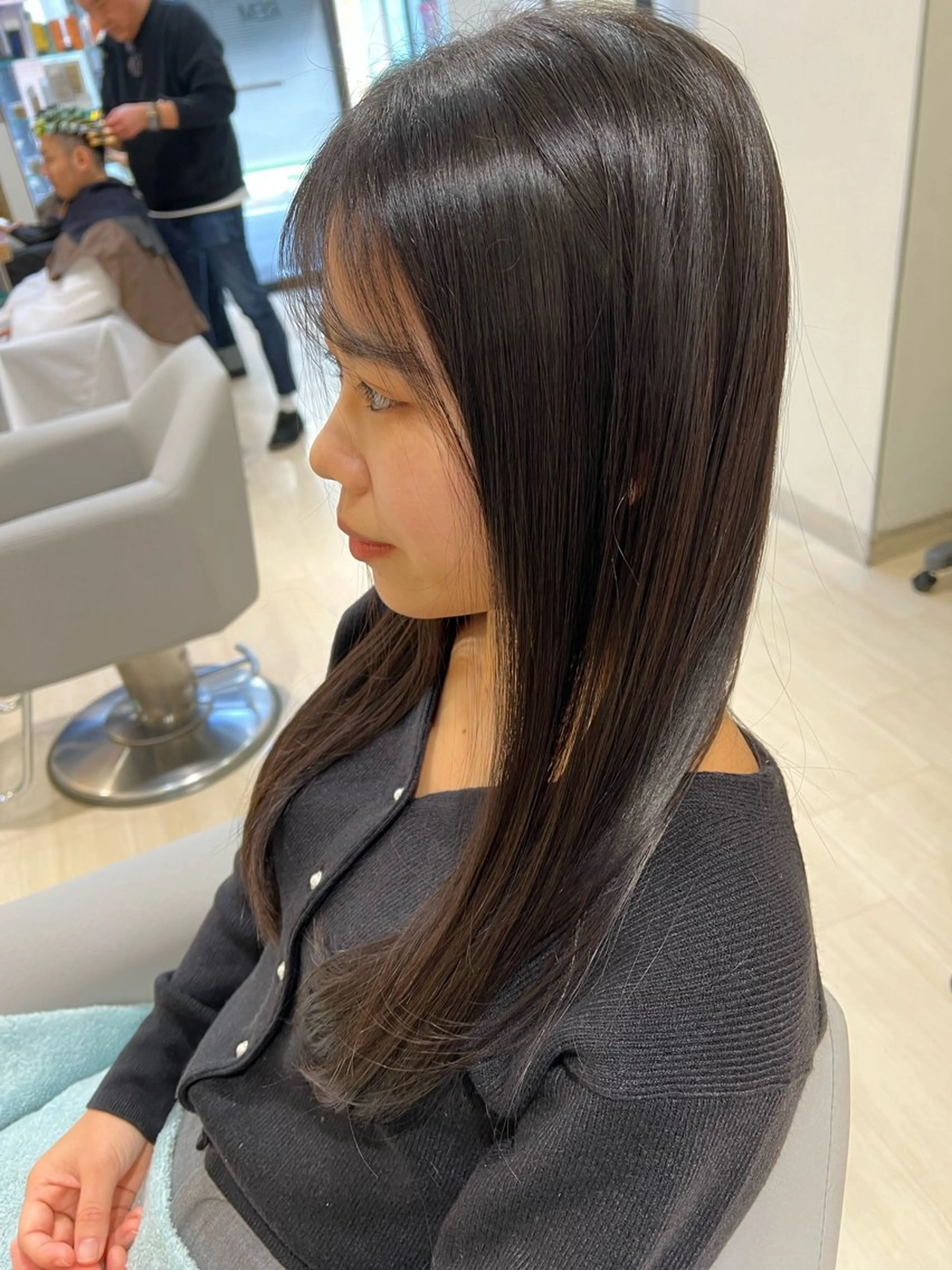 ミディアム カラー パーマ ヘアアレンジ メンズ カット 堀井 凌平のヘアスタイル