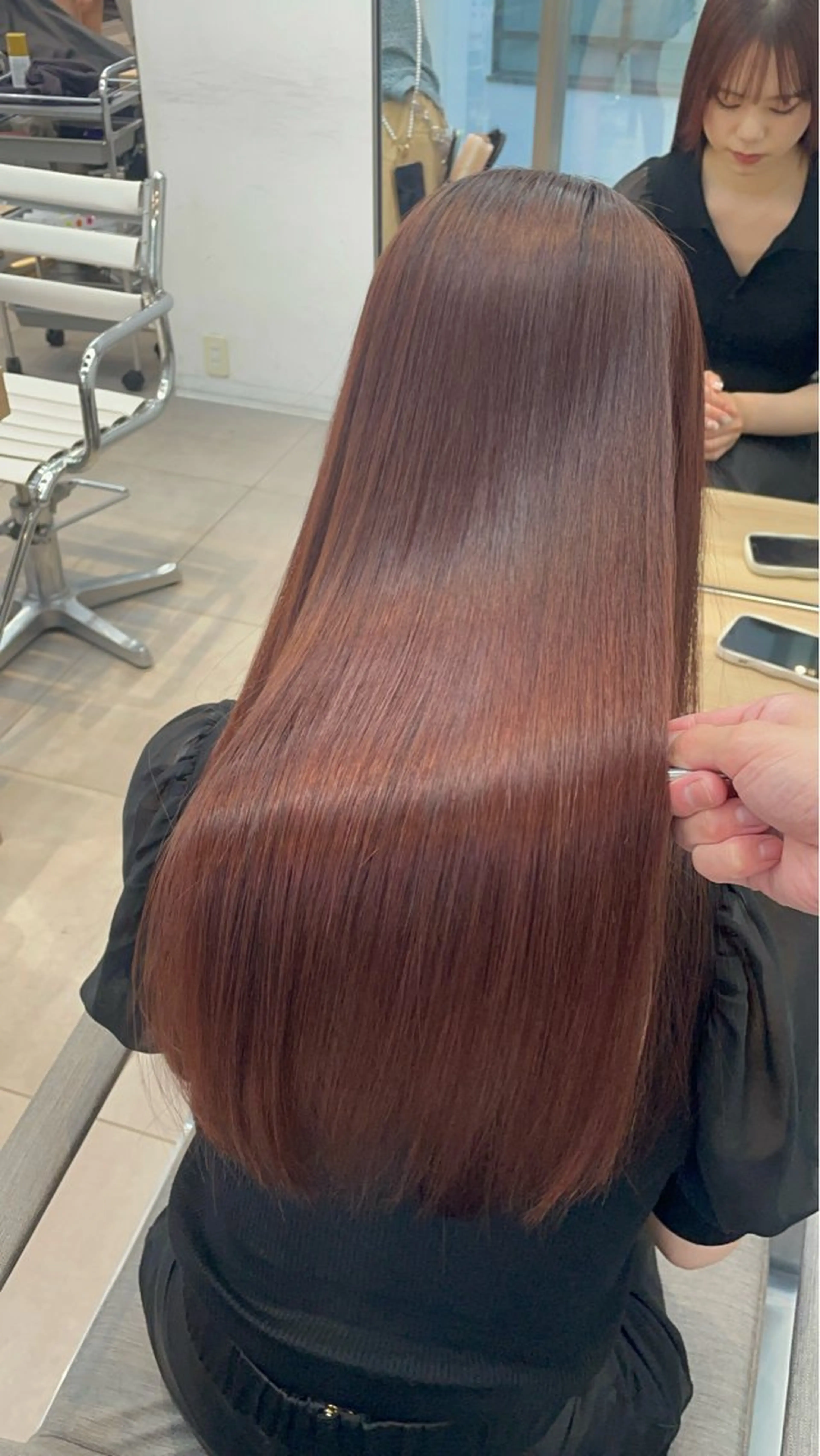 ロング カット 縮毛矯正 トリートメント ヘッドスパ ✨髪質改善✨美髪 矯正🫧小泉のヘアスタイル