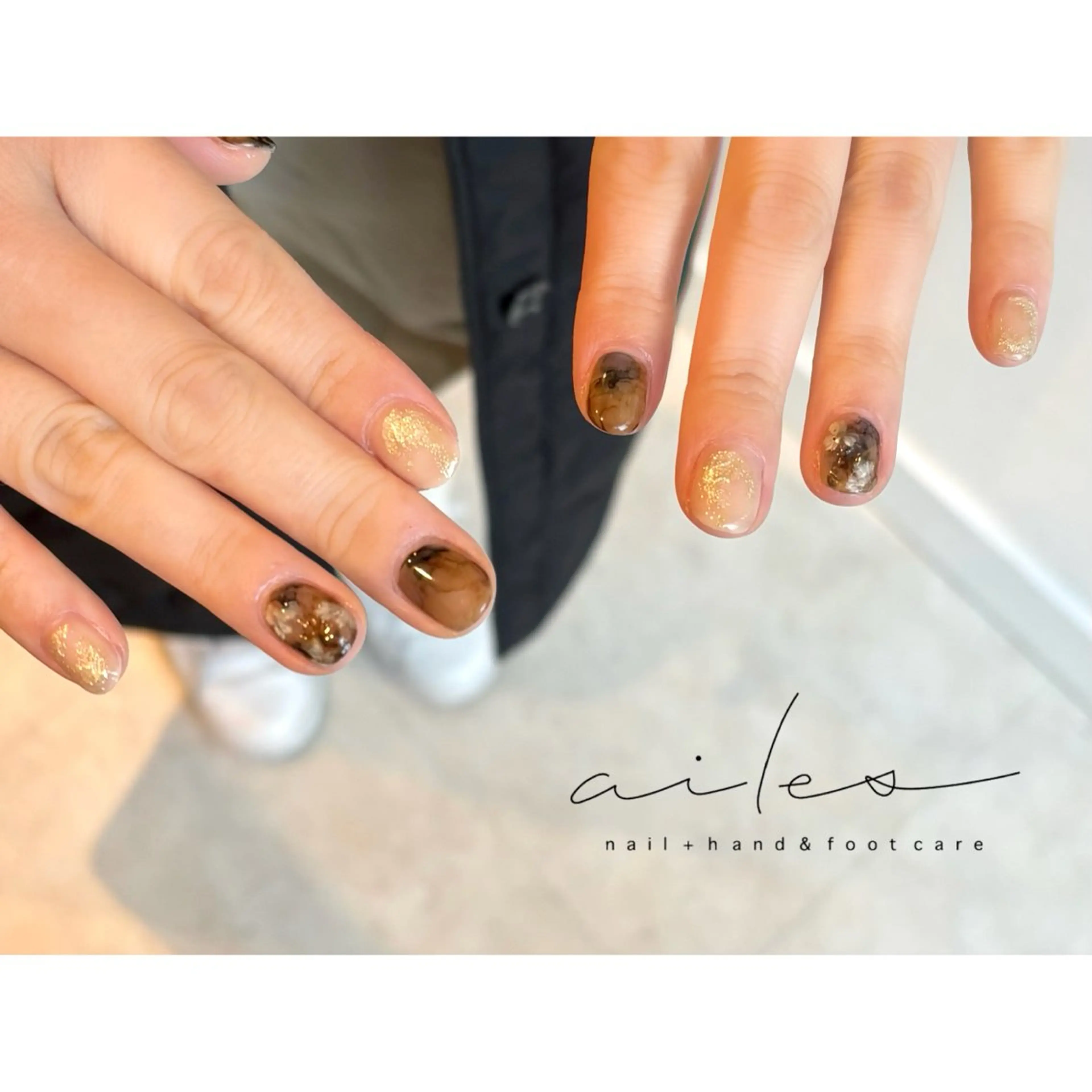 ネイル エールバイクレアチュールドゥエ所属・ailes柏 せきねのネイルデザイン