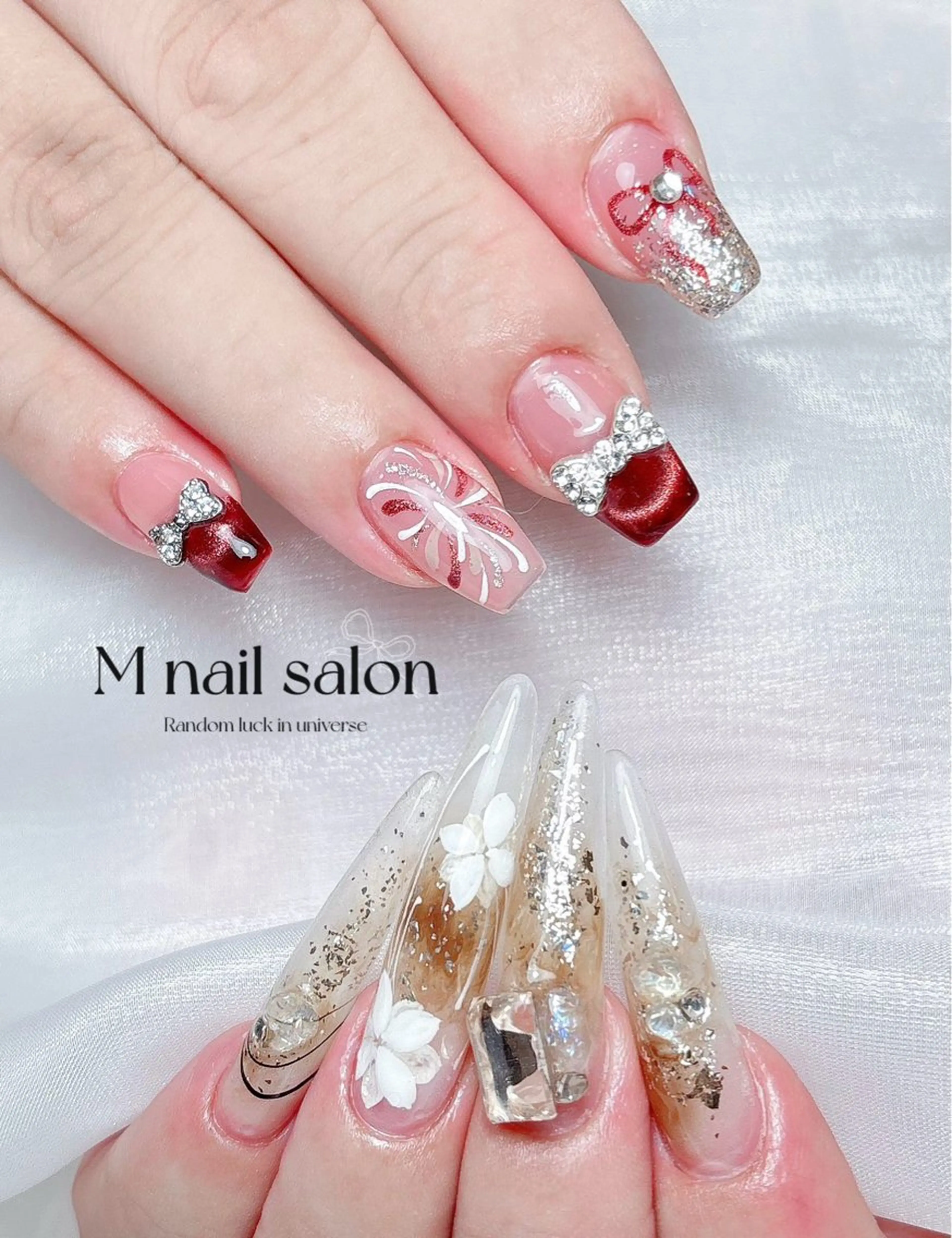 ネイル M🌷nail 長さだし専門店のネイルデザイン
