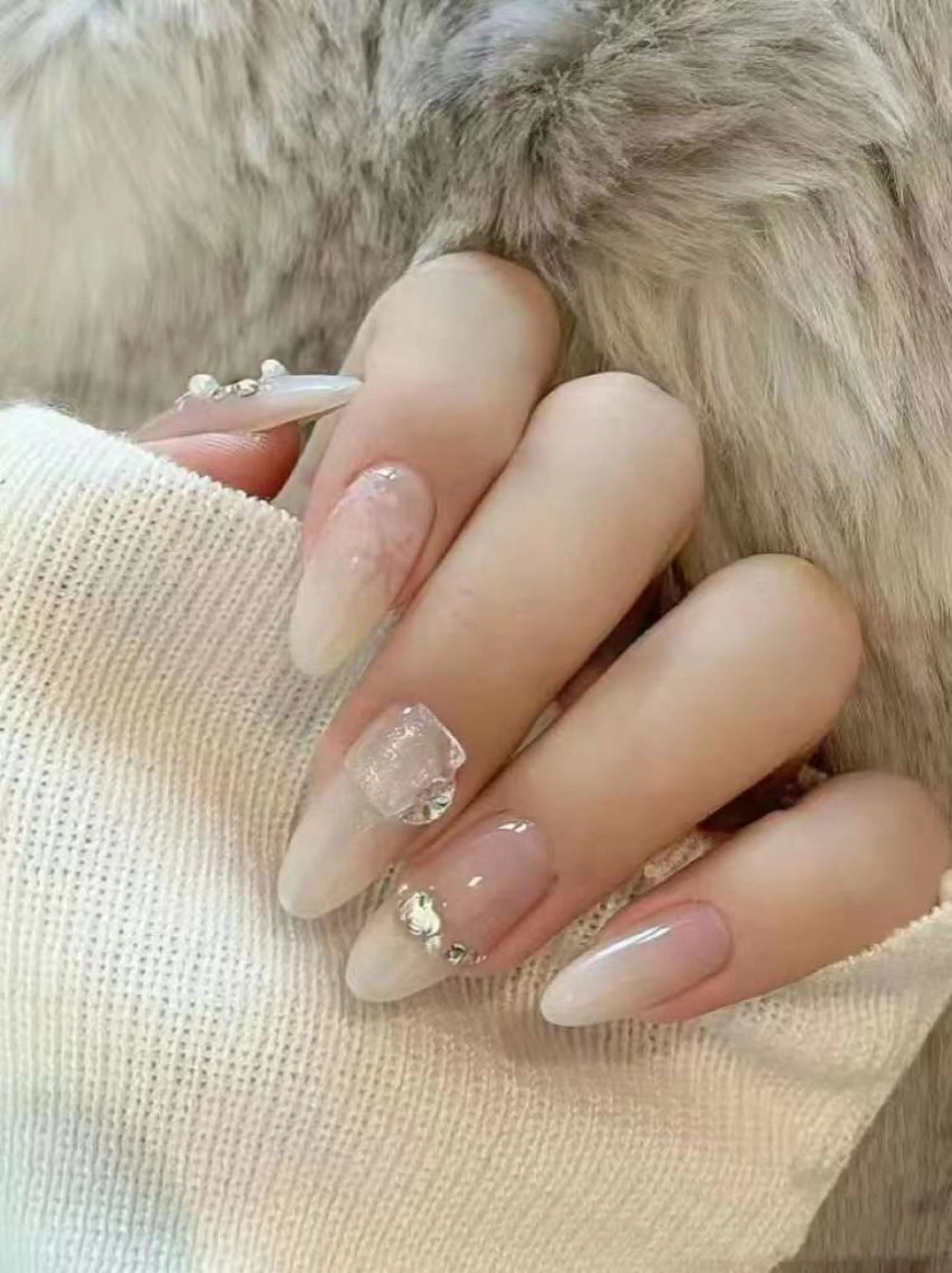 ネイル アートネイル ジェルネイル グラデーション 持ち込み オフィスネイル ハンドネイル ハンドケア LUXE NAIL SALONのネイルデザイン