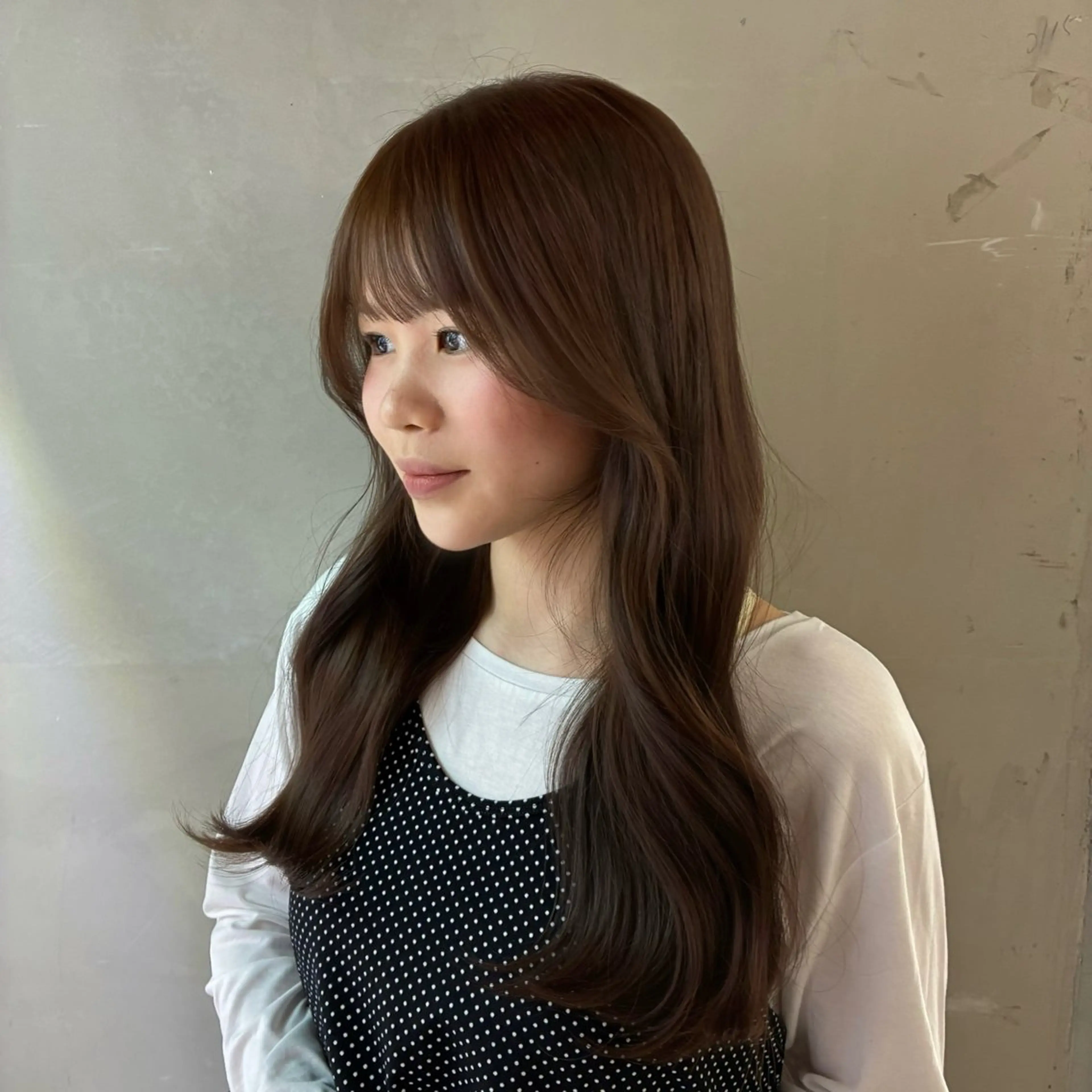 ロング ヘアカラー nanami🏷🤎 ふんわりカラーのヘアスタイル