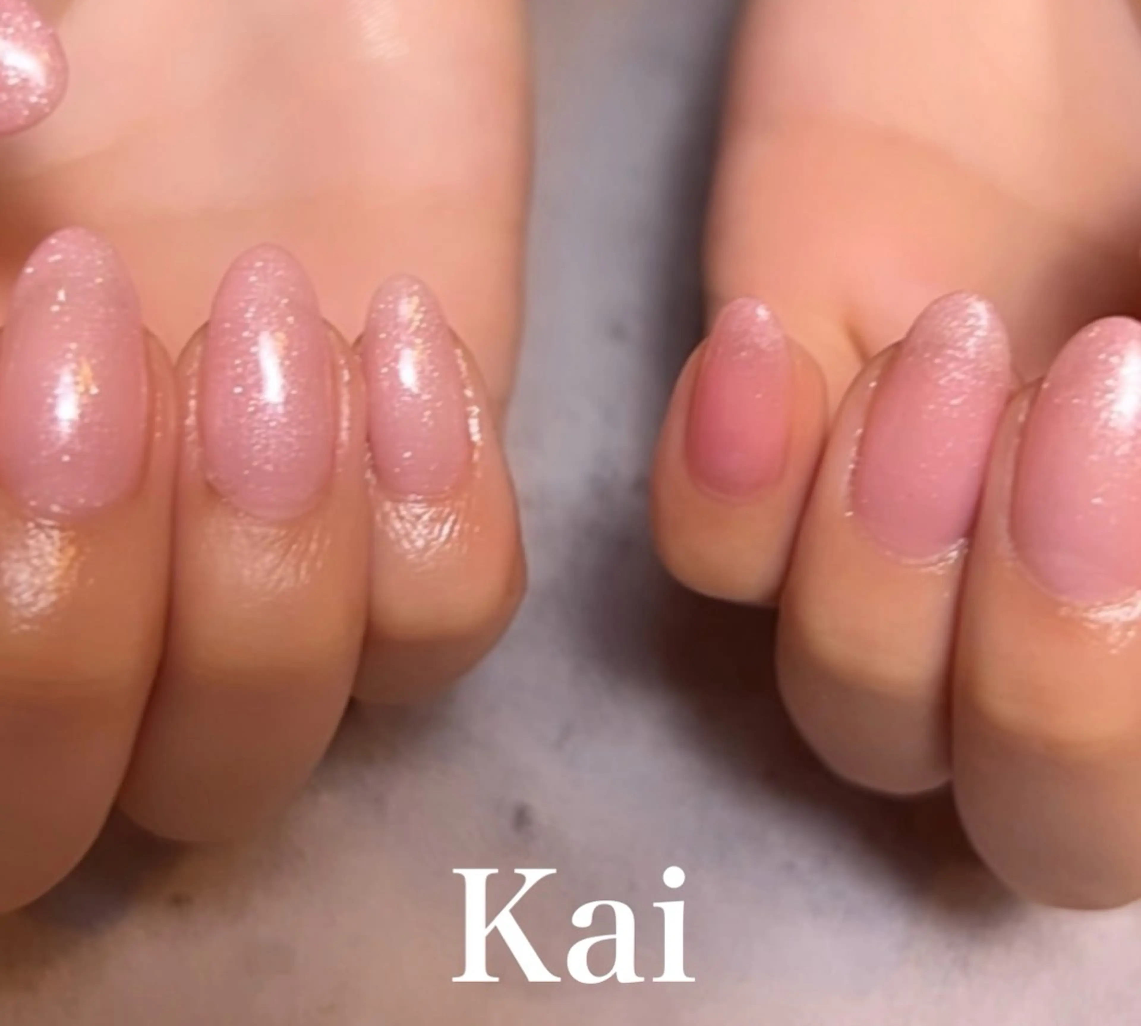 ネイル オーロラネイル 成人式 ガーリー 韓国ネイル ラメ(グリッター) ハンドネイル Kai  nail Mayukoのネイルデザイン