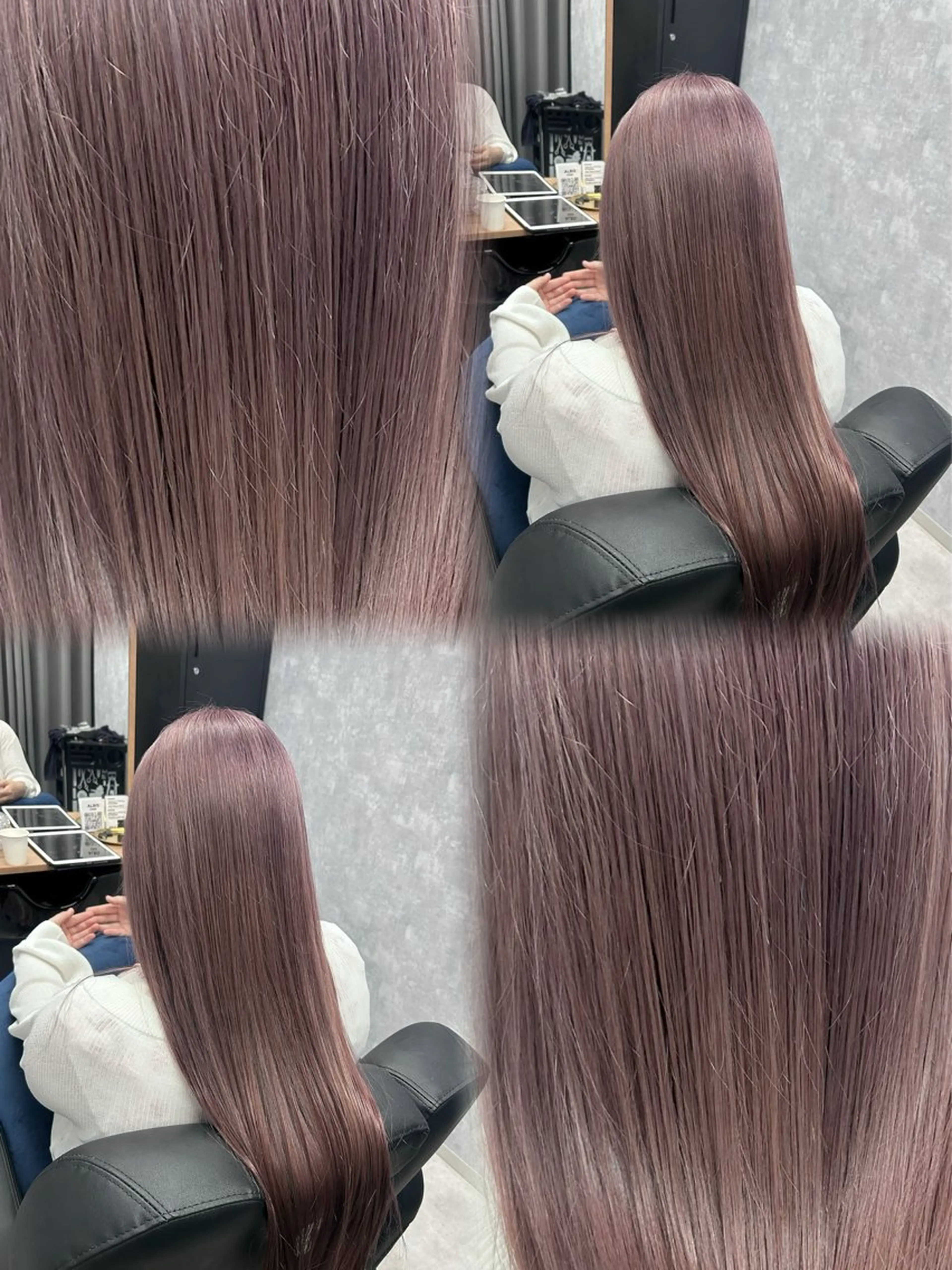 ロング ヘアカラー ハイトーン×艶カラー 🤍MIZUKIのヘアスタイル