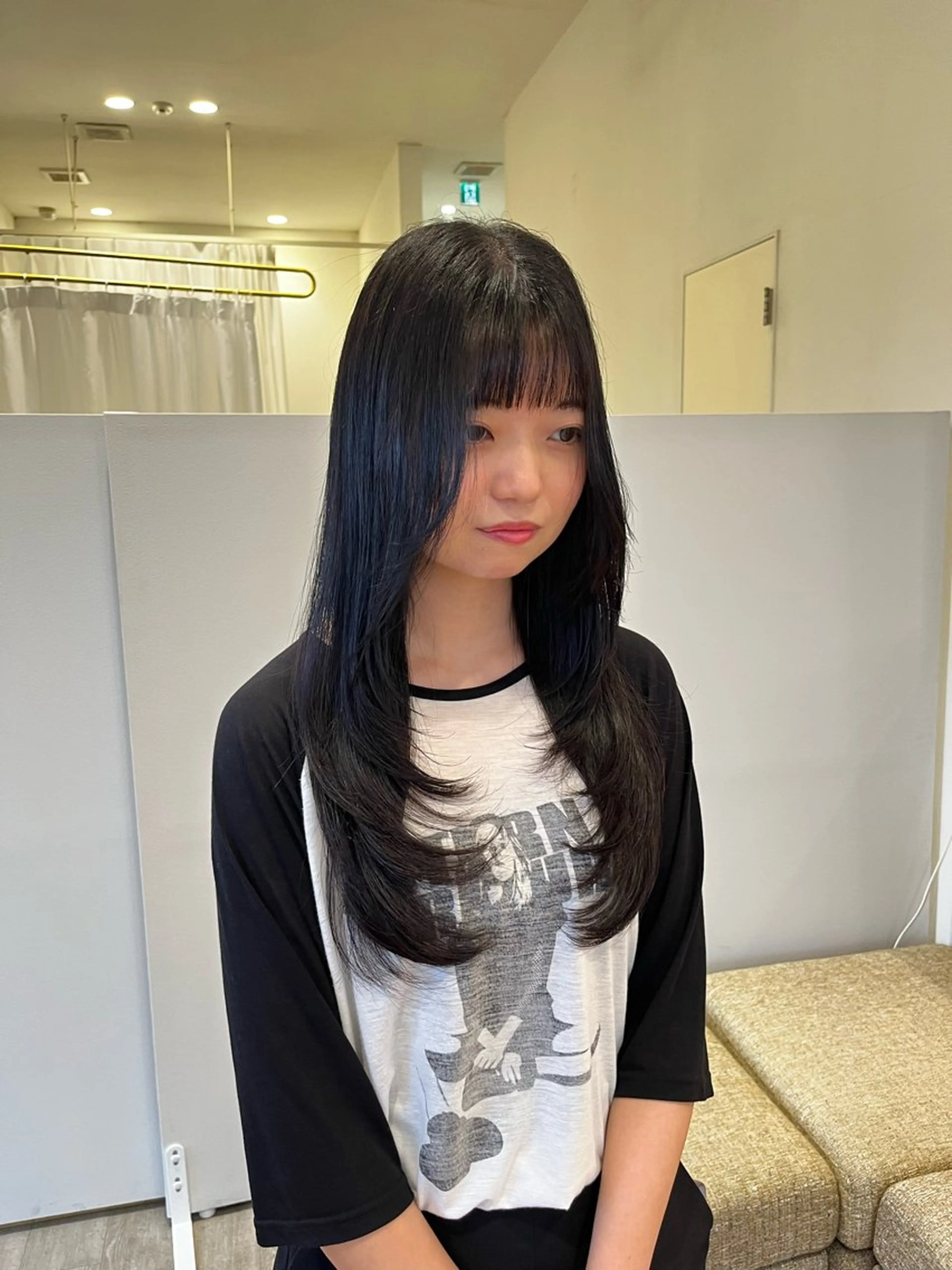 ロング 平間 稔希のヘアスタイル