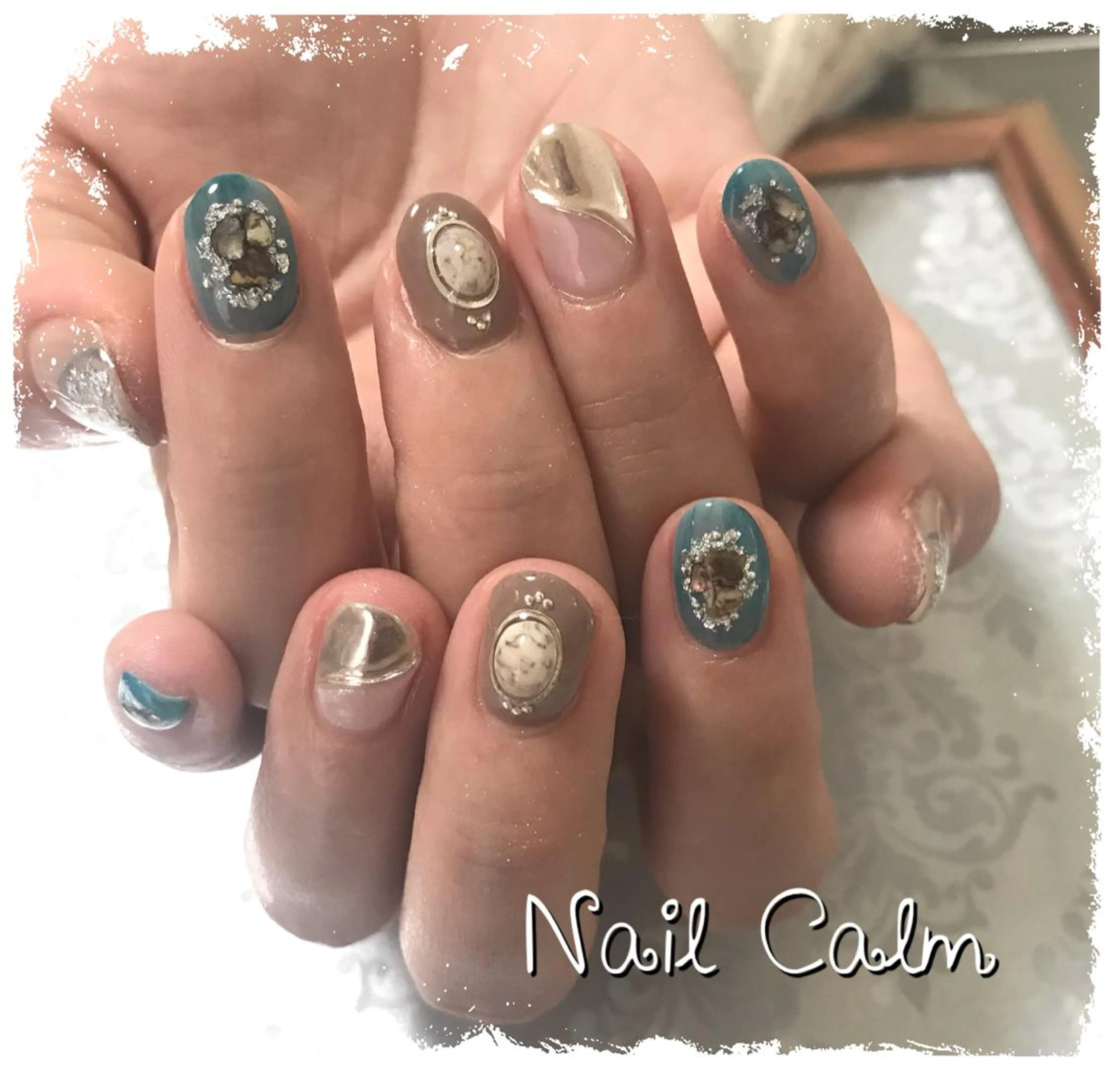 ネイル ニュアンスネイル ハンドネイル Nail Calm所属・プライベートサロン Calmのネイルデザイン