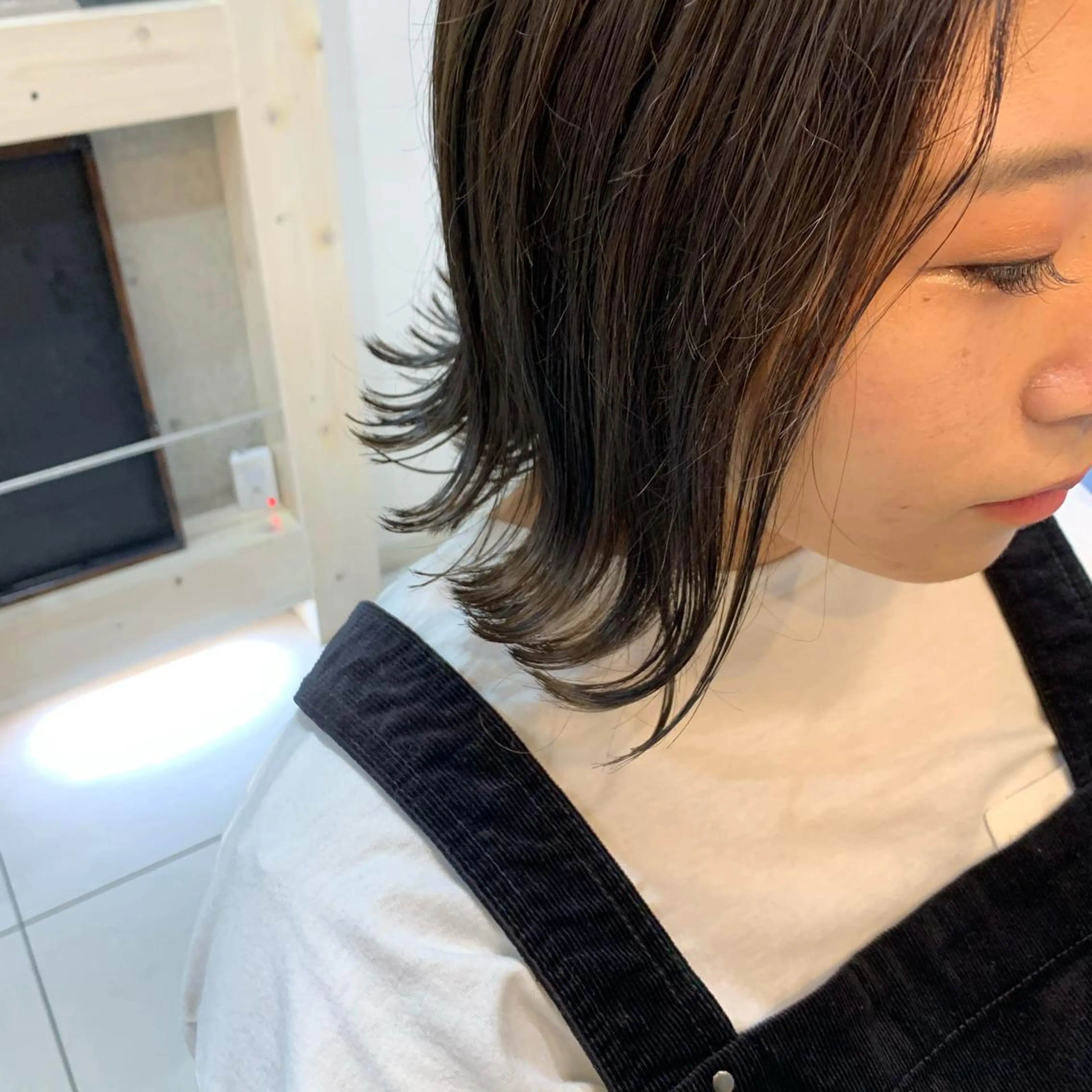 ショート カラー 切りっぱなしボブ アディクシーカラー ボブ ヘアカラー 早坂 裕真のヘアスタイル