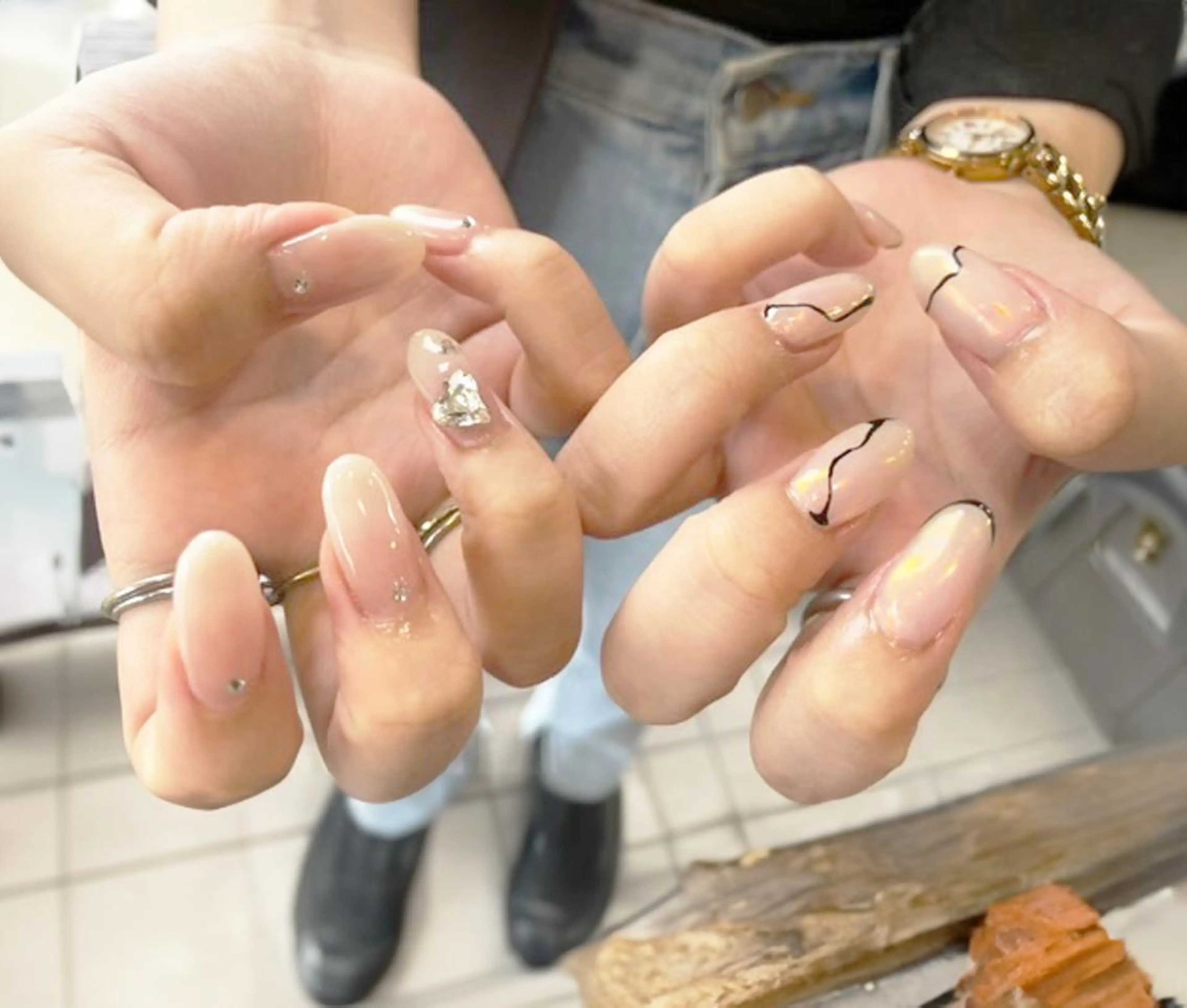 【新規限定クーポン・ハンドネイルケア込み】定額120minアート（4本​〜​6本）程度目安 オフ有✨6,550円の写真