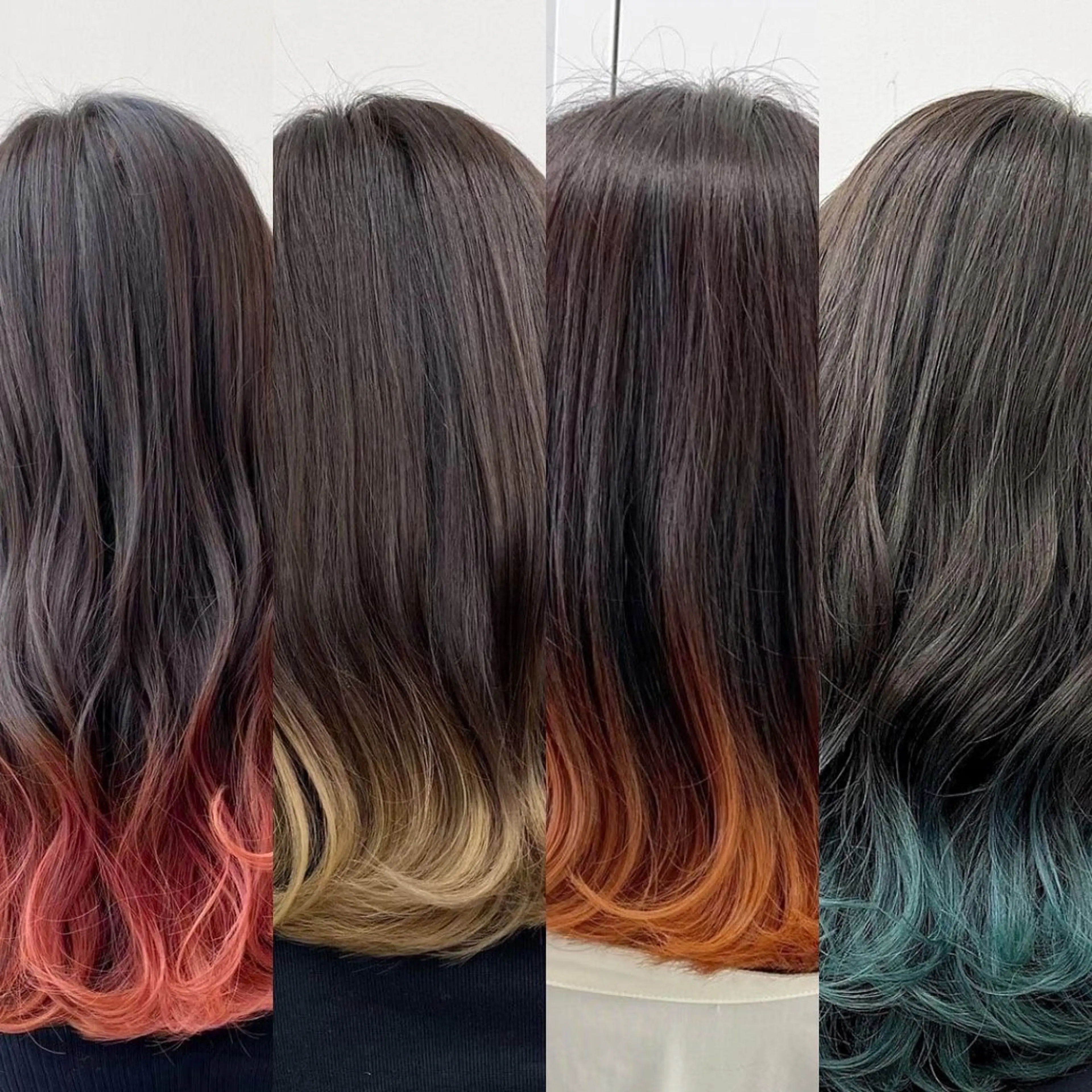 ロング カラー グラデーションカラー ブリーチカラー🐭♡ moeのヘアスタイル