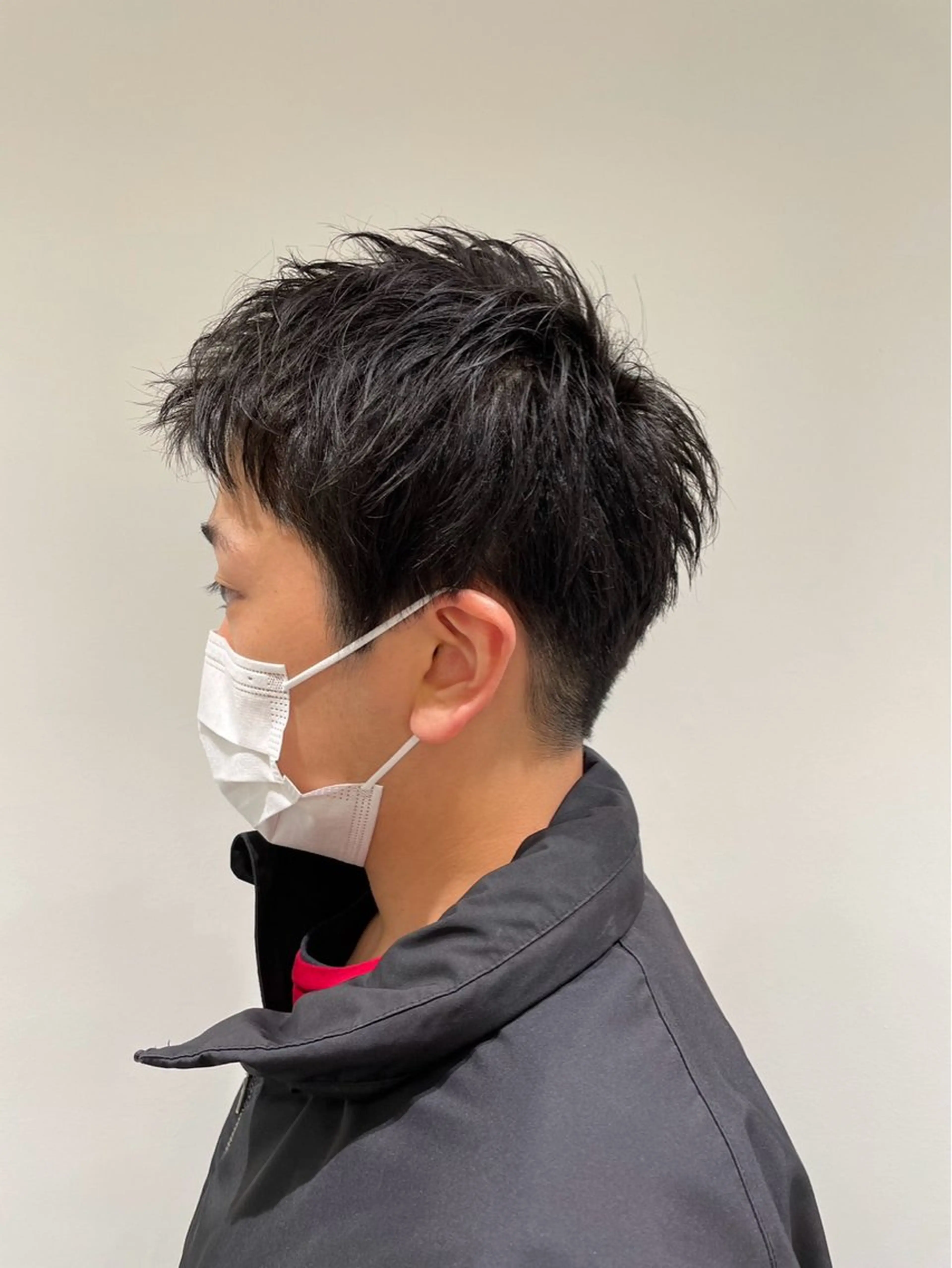 メンズ 【シャドウパーマ センターパート】義心のヘアスタイル