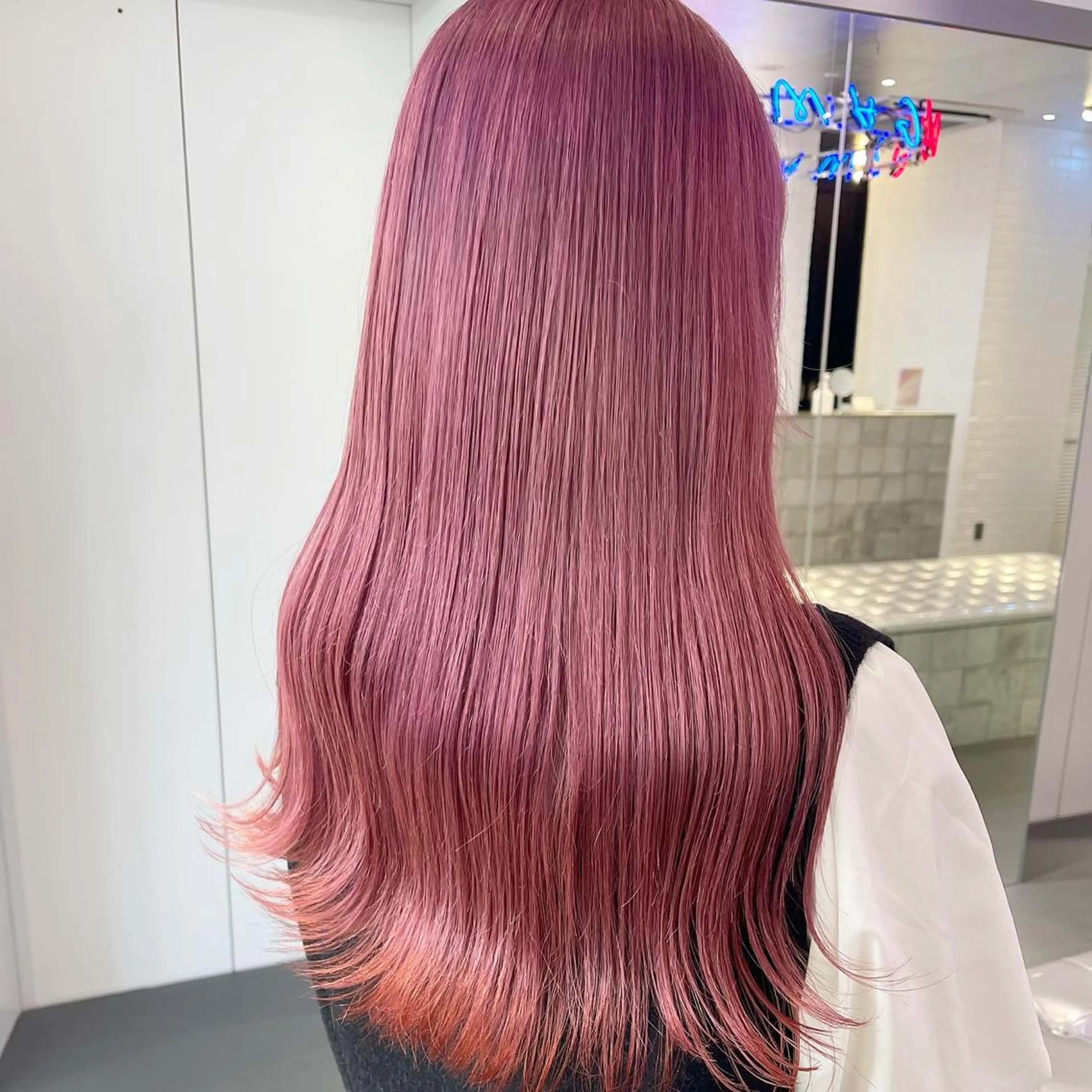 ロング カラー ヘアカラー トリートメント 透明感カラー× レイヤーカット✨高梨のヘアスタイル