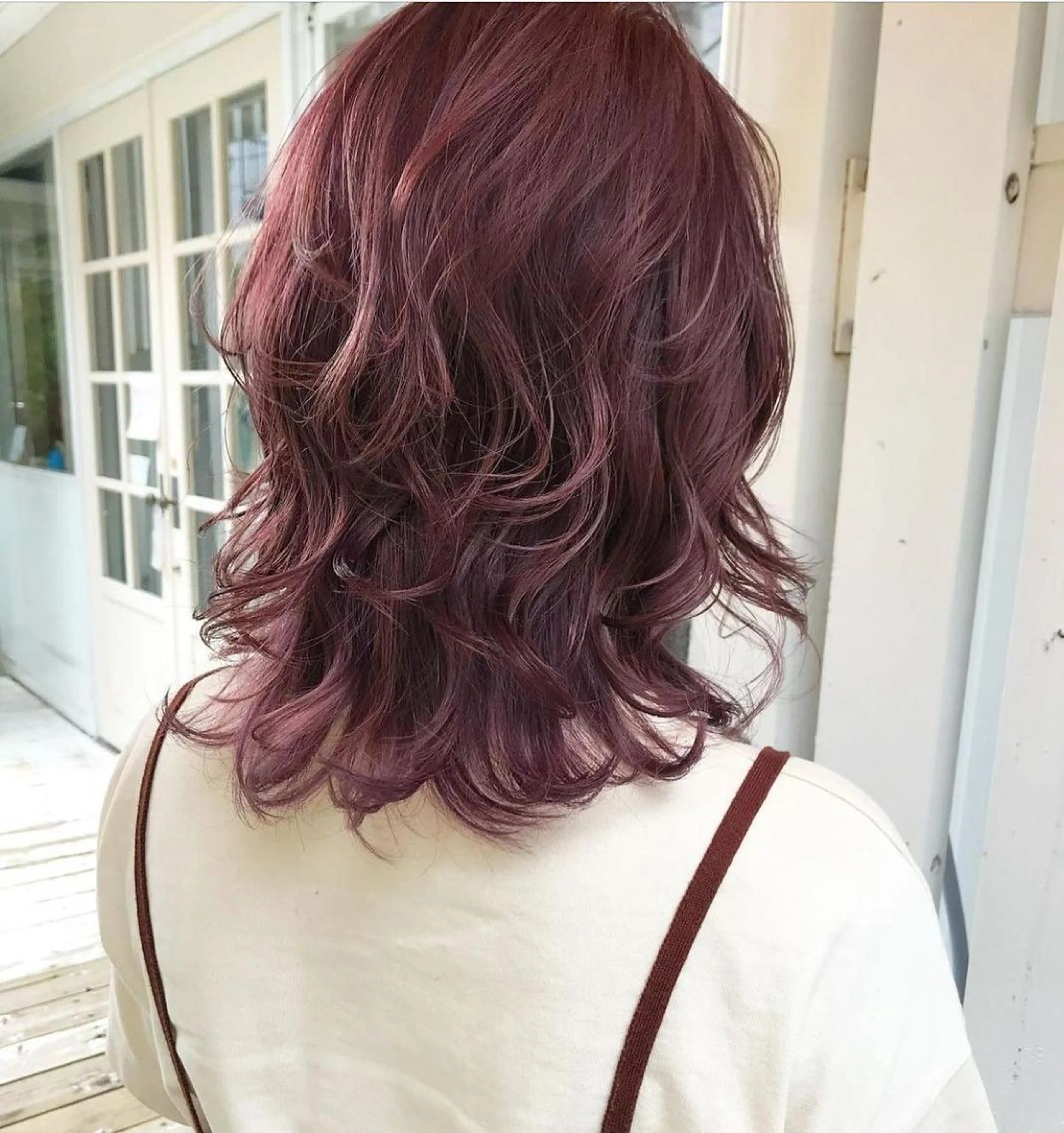 ミディアム カラー ヘアアレンジ ベージュカラー グレージュ ハイライトカラー ラベンダーカラー ミルクティーベージュ 韓国/髪質改善💘 櫻井かれんのヘアスタイル