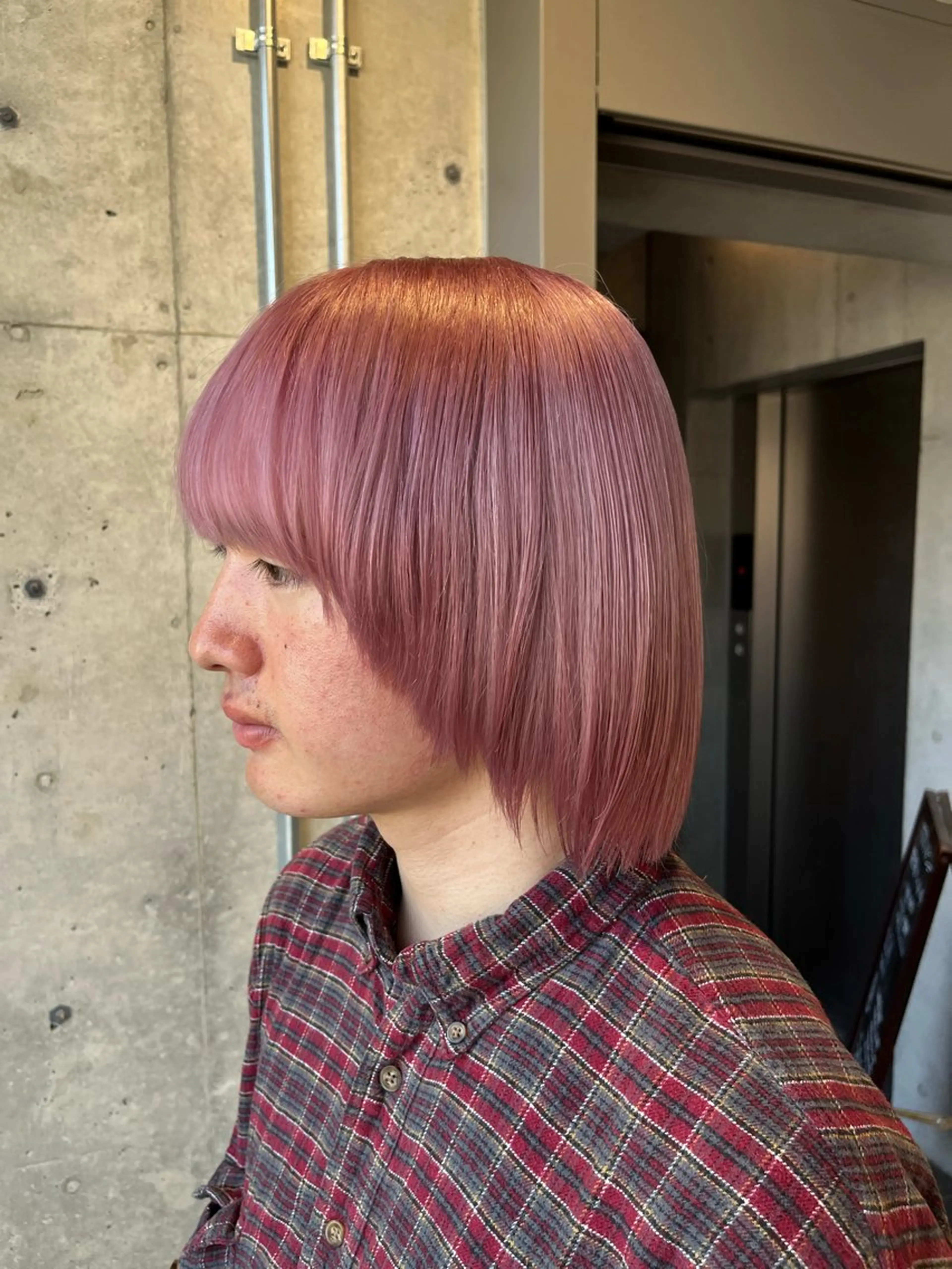 セミロング カラー メンズ カット ヘアカラー トリートメント 髪質改善・艶カラー・ ボブ・リクト💥のヘアスタイル