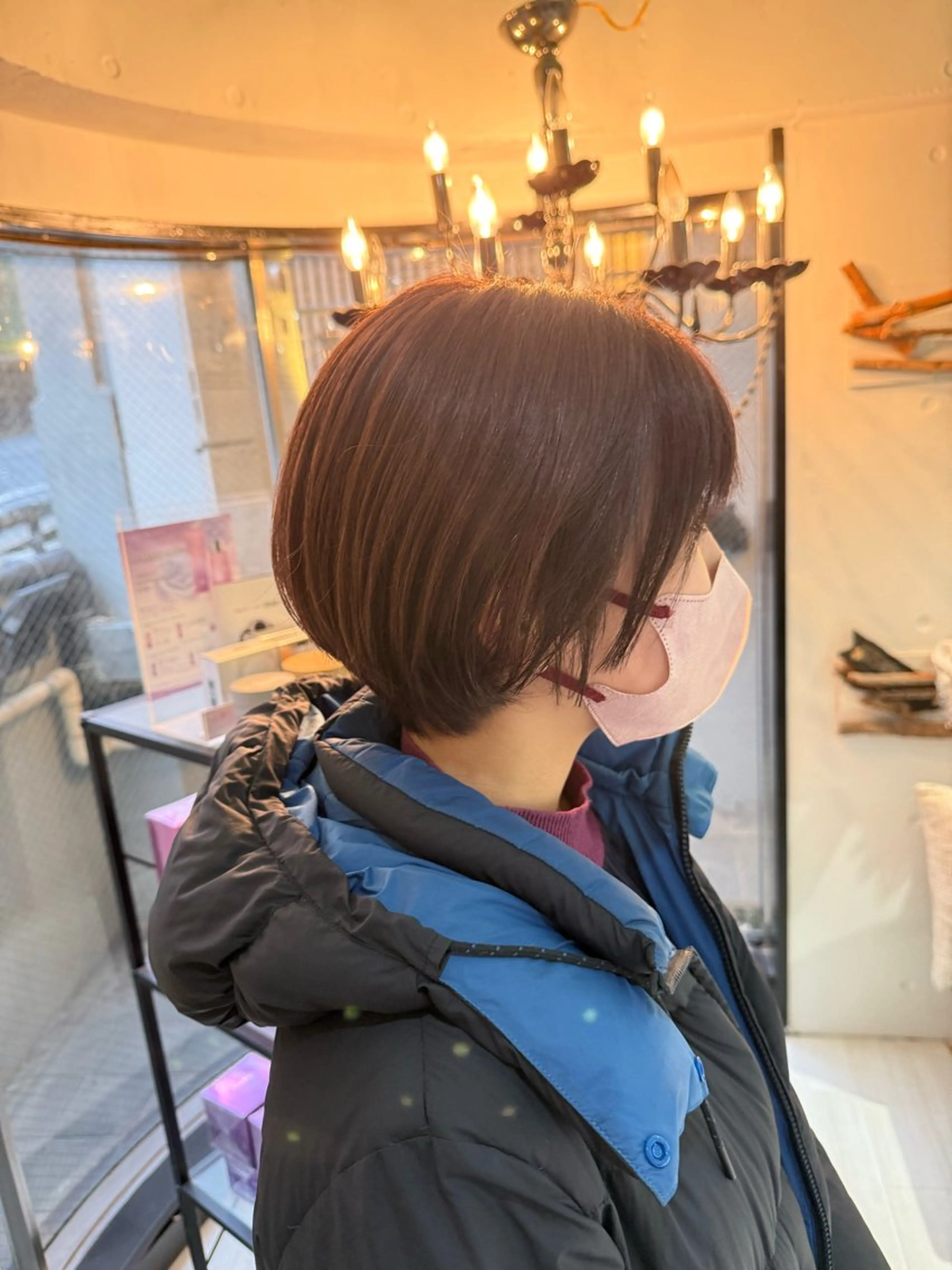 チェックモデル✔︎カット（ショートカット）＋カラー（白髪染めあり）の写真