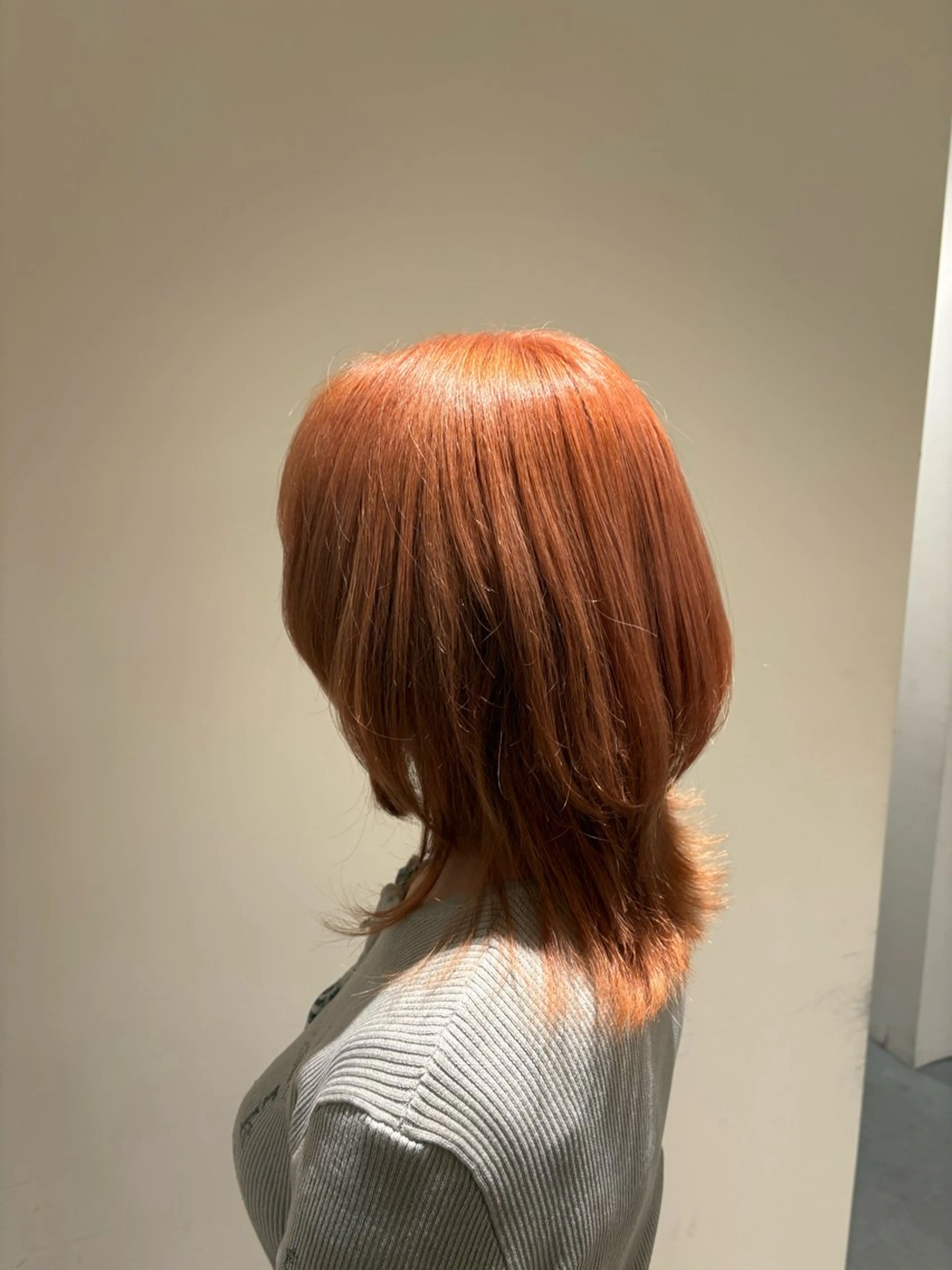 ミディアム ヘアカラー こすげ あさみのヘアスタイル