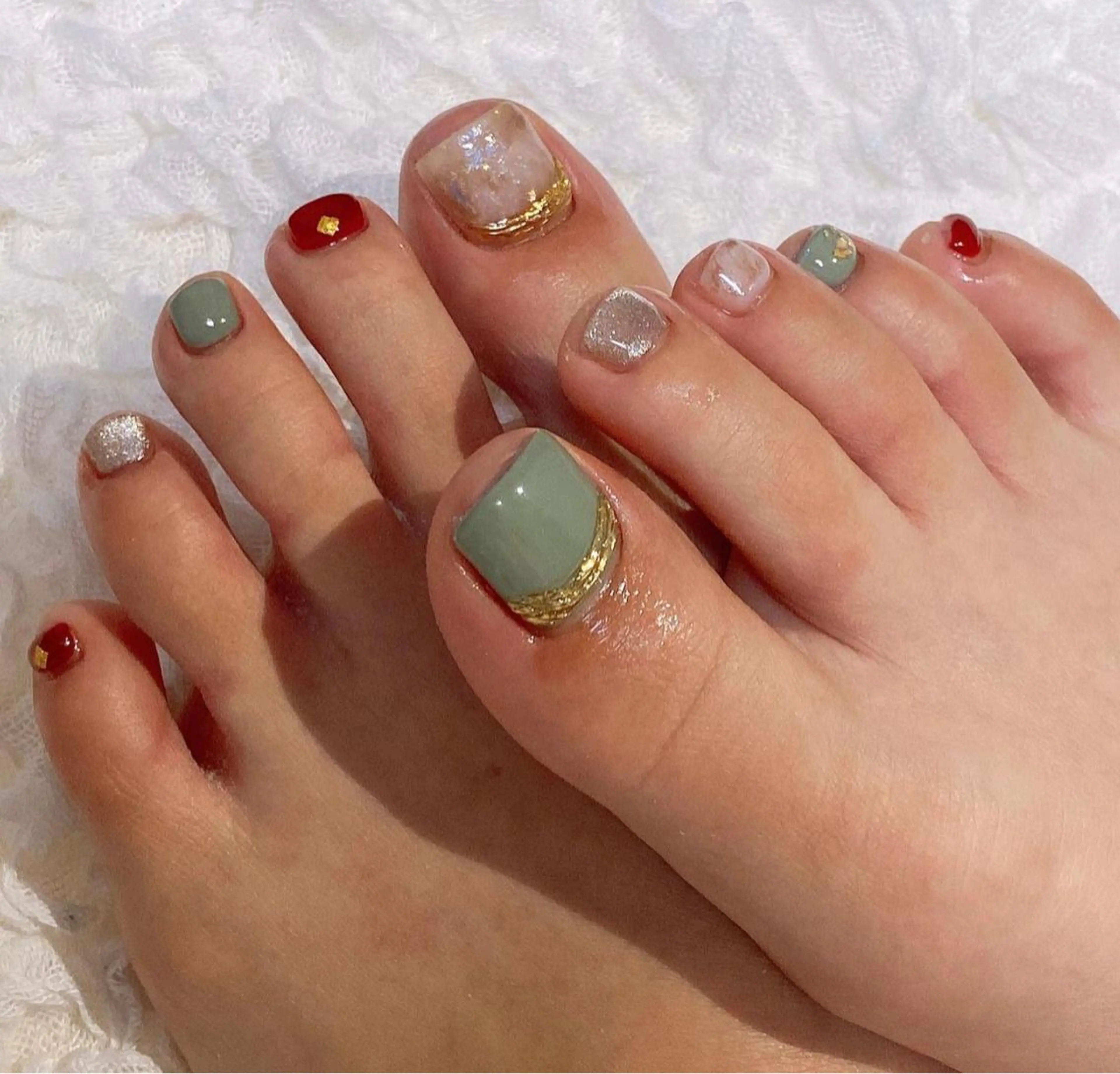 ネイル ミラーネイル ニュアンスネイル coco nailのネイルデザイン