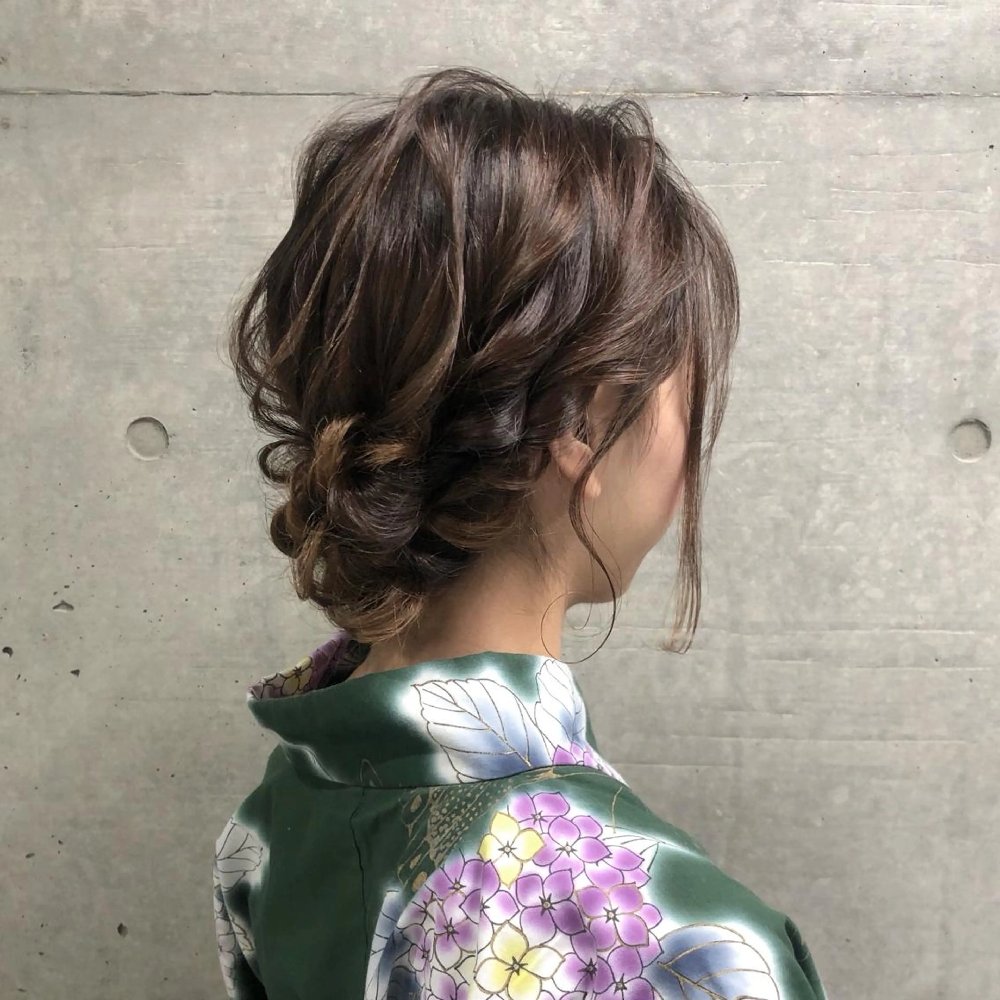 セミロング ヘアアレンジ ヘアセット GrandStory SHIBUYA所属・卒業式お呼ばれ🕊️ ヘアセット✴︎ミキのヘアスタイル