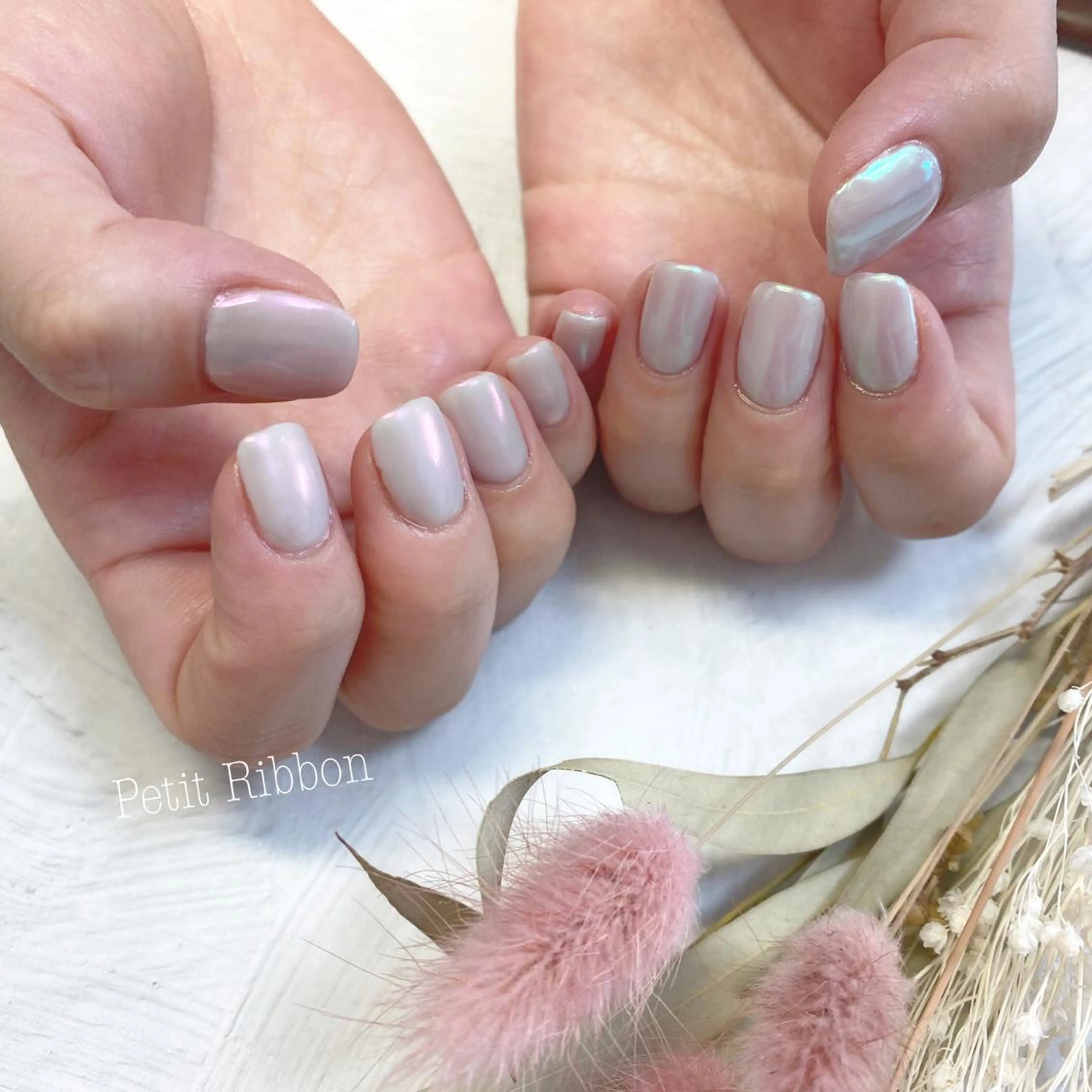 ネイル ハンドネイル ネイルPetit Ribbonのネイルデザイン