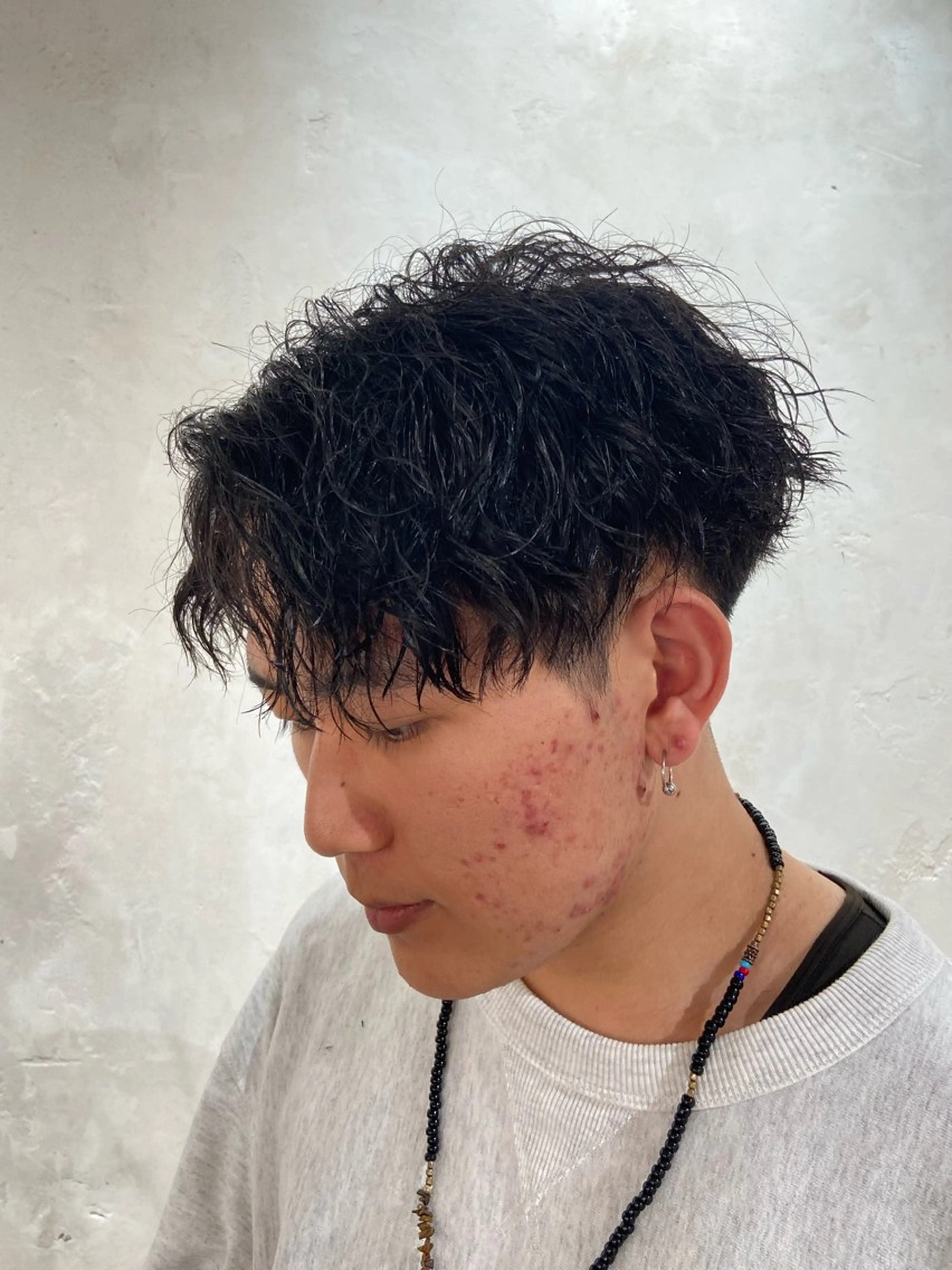 パーマ メンズ マッシュ メンズパーマ ツイストスパイラルパーマ スパイラルパーマ メンズパーマ /髪質改善/はるたのヘアスタイル