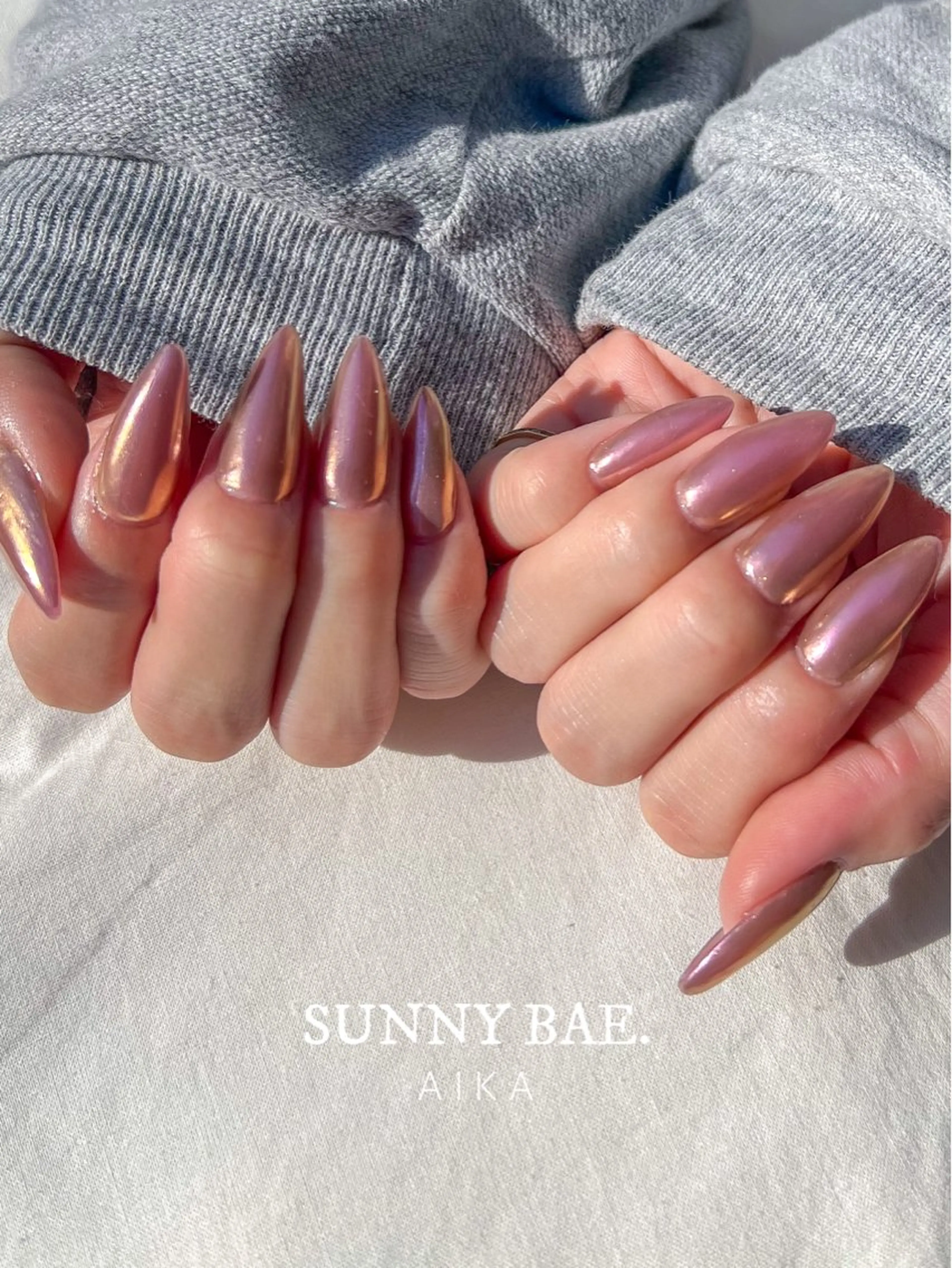 ネイル ジェルネイル キラキラネイル ロングネイル ミラーネイル 持ち込み Made By AIKAのネイルデザイン