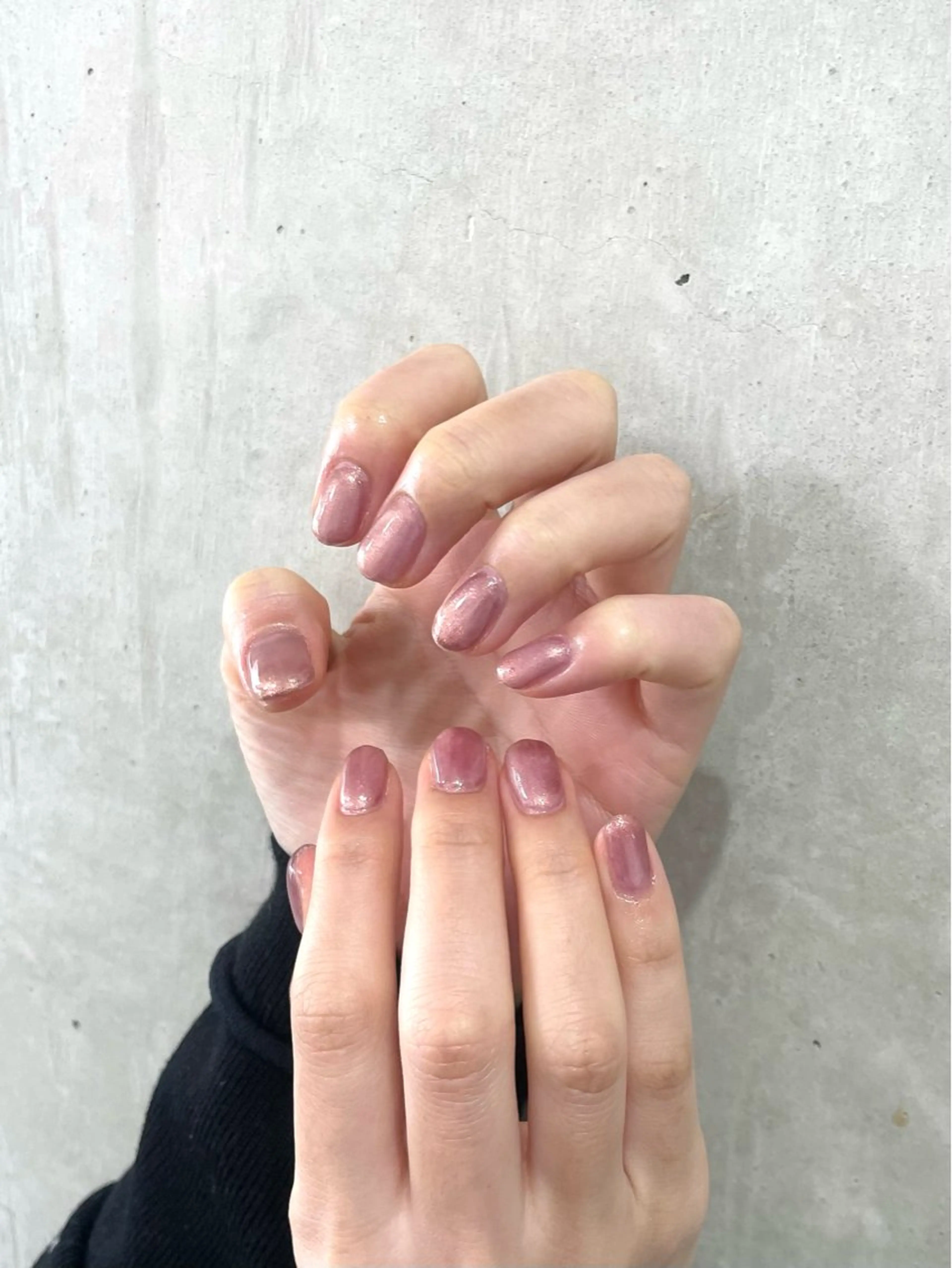 ネイル ラメ(グリッター) オフィスネイル ピンク ハンドネイル 🤍One MISAKI🤍のネイルデザイン