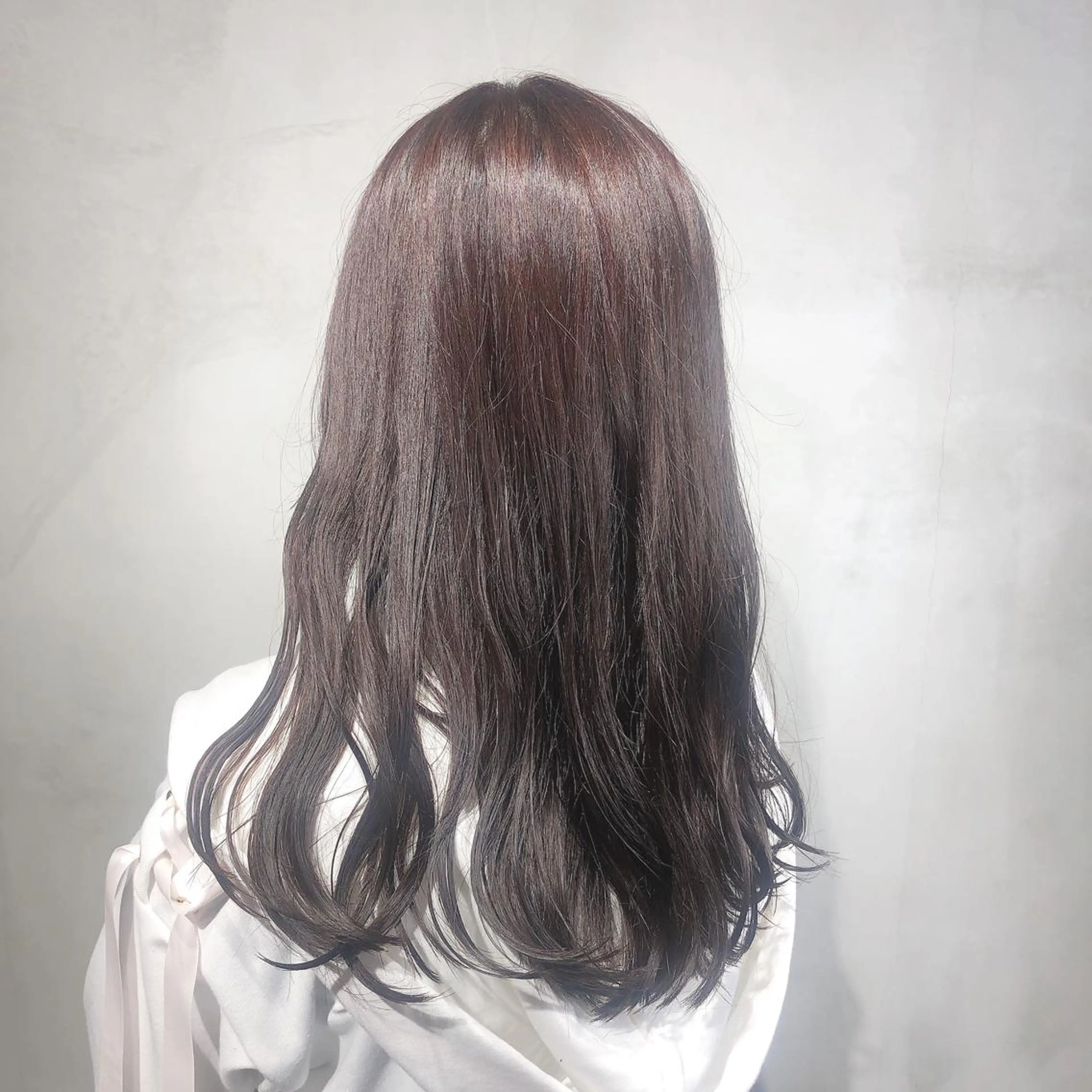 セミロング ピンクブラウン SALOWIN池袋店 🌿harukaのヘアスタイル