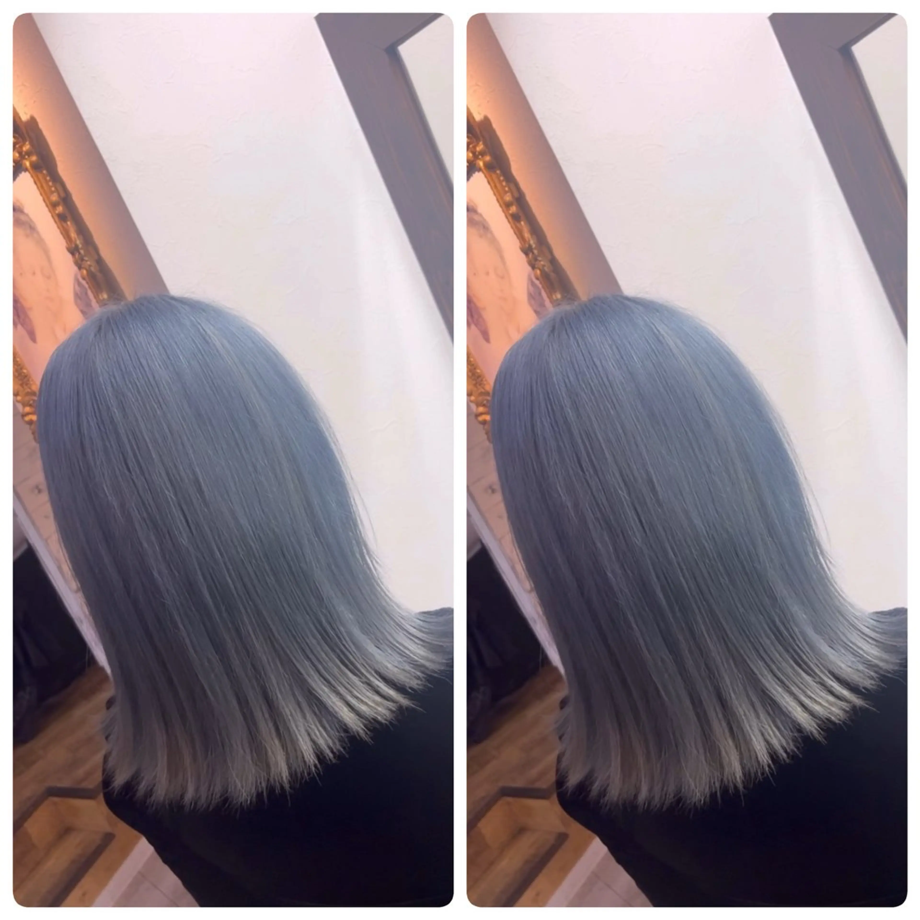 ミディアム カット ヘアカラー 飯星慧斗 /ブリーチ、縮毛矯正のヘアスタイル