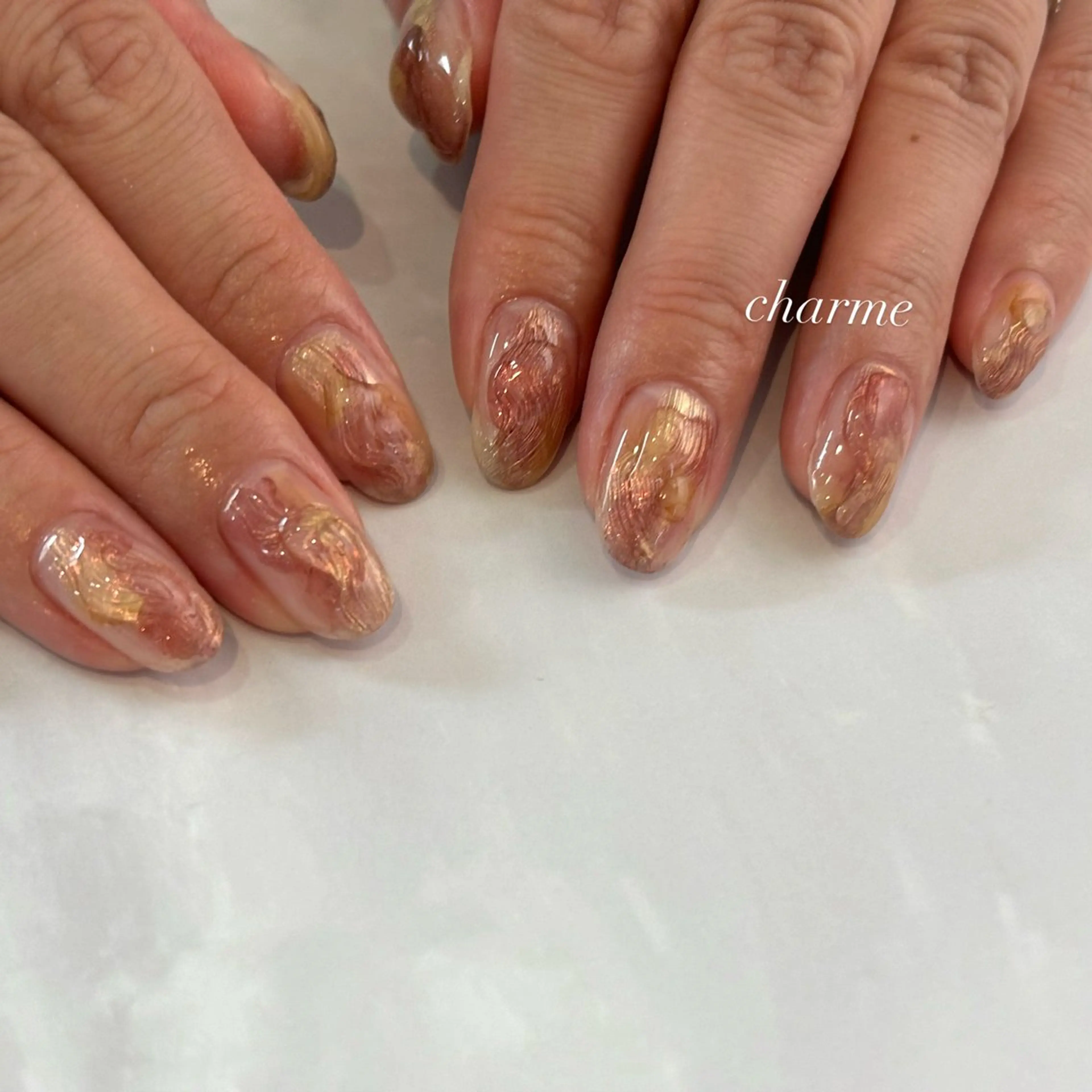 ネイル アートネイル シンプルネイル ハンドネイル charme nailのネイルデザイン
