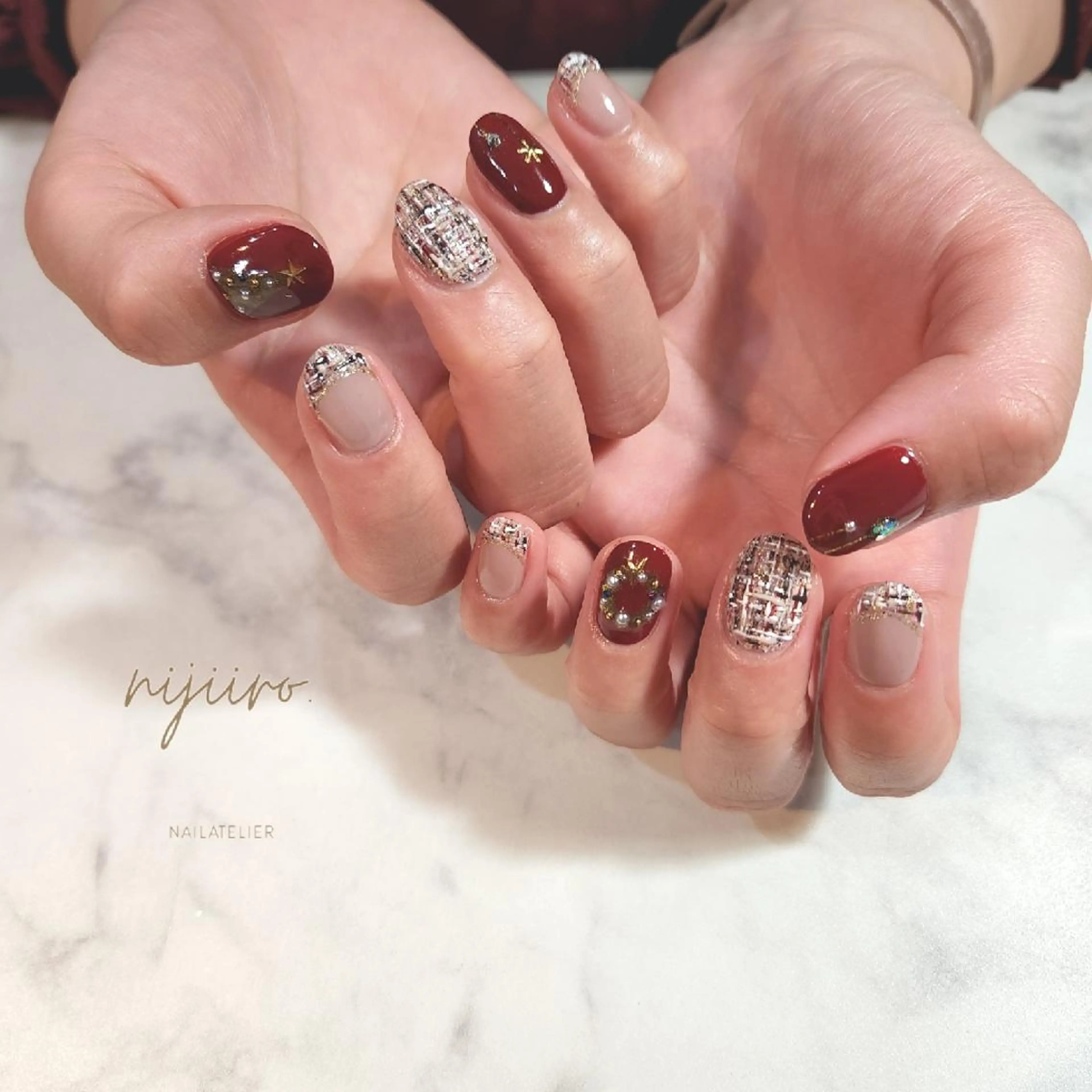 ネイル ハンドネイル nailatelier nijiiro.所属・nijiiro🌈 サトウのネイルデザイン