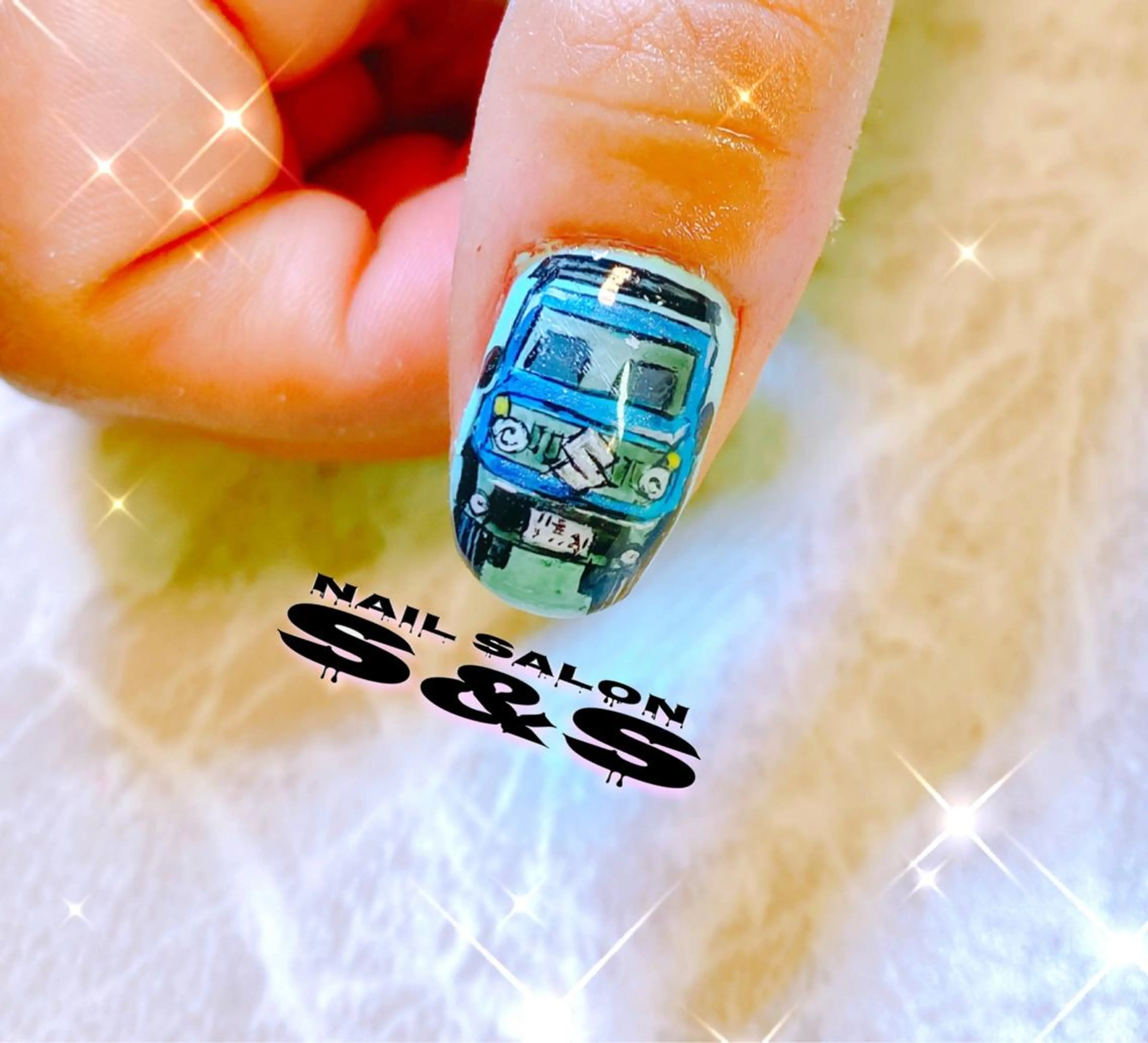 ネイル 長さ出し メンズネイル 持ち込み スカルプネイル S&S 村田小百合のネイルデザイン