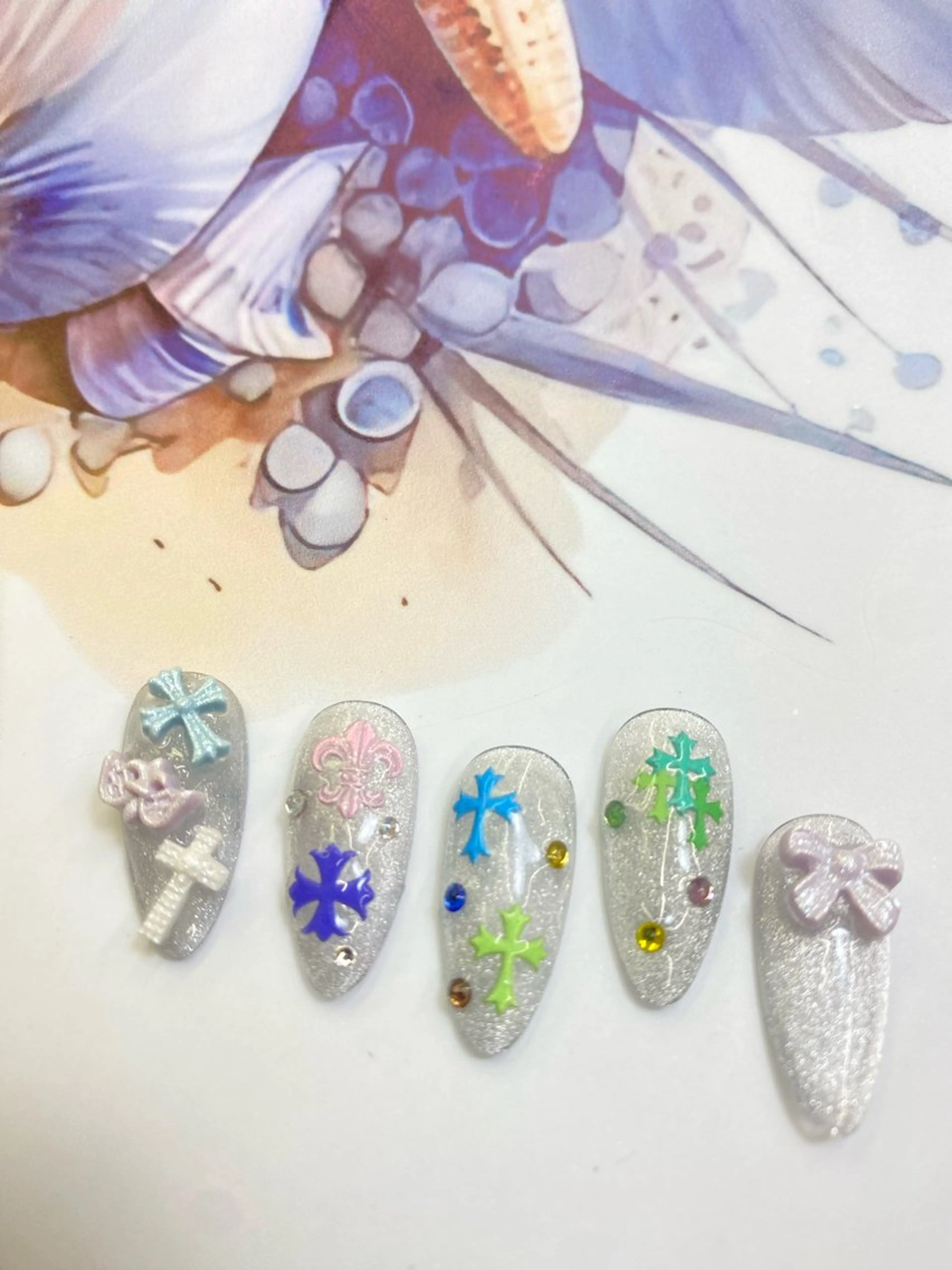 ネイル ハンドネイル AngelChris ビューティーサロン琳のネイルデザイン