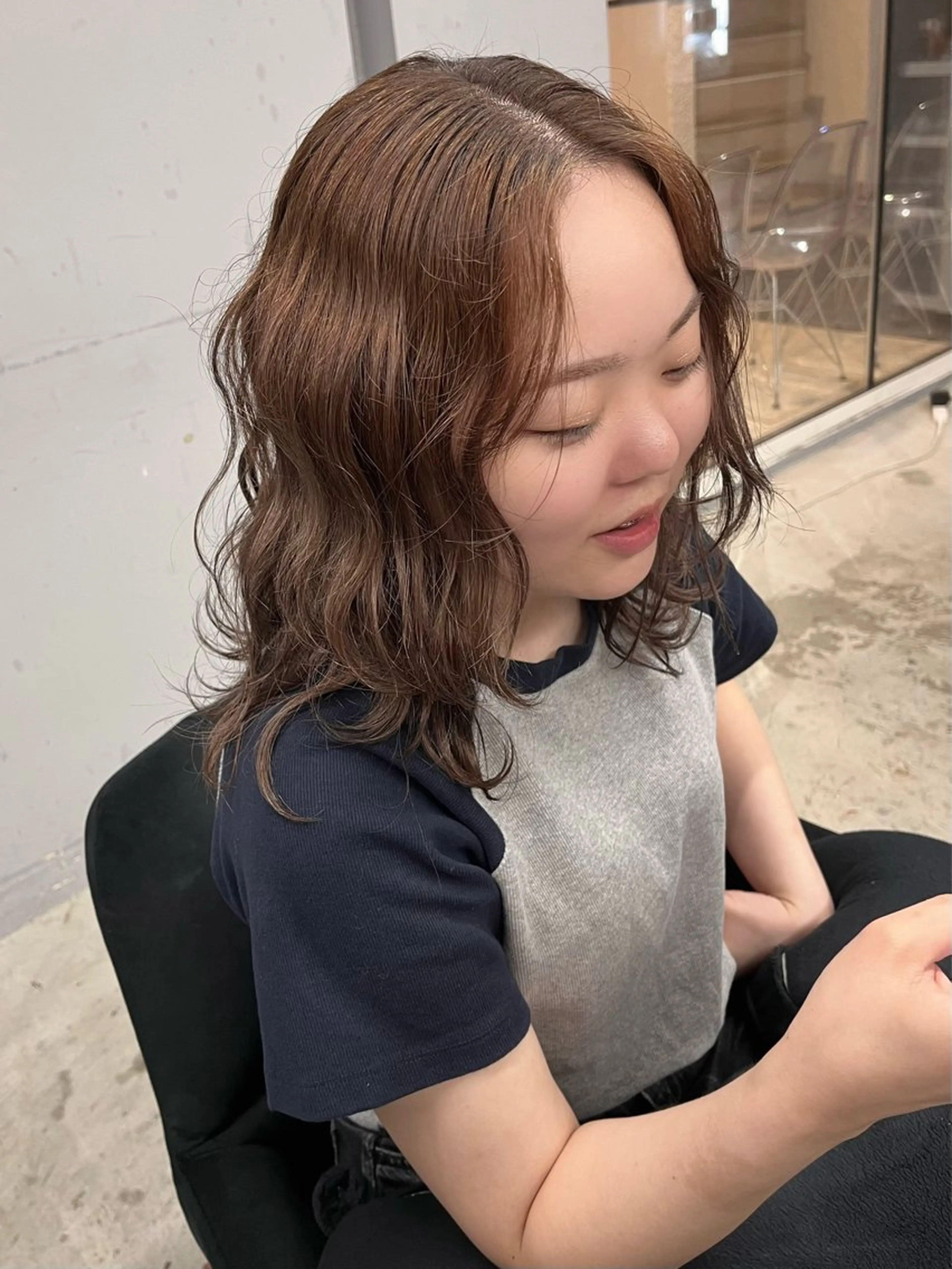 セミロング col sapporo所属・あざと可愛い💓 盛れる顔まわり/uiのヘアスタイル