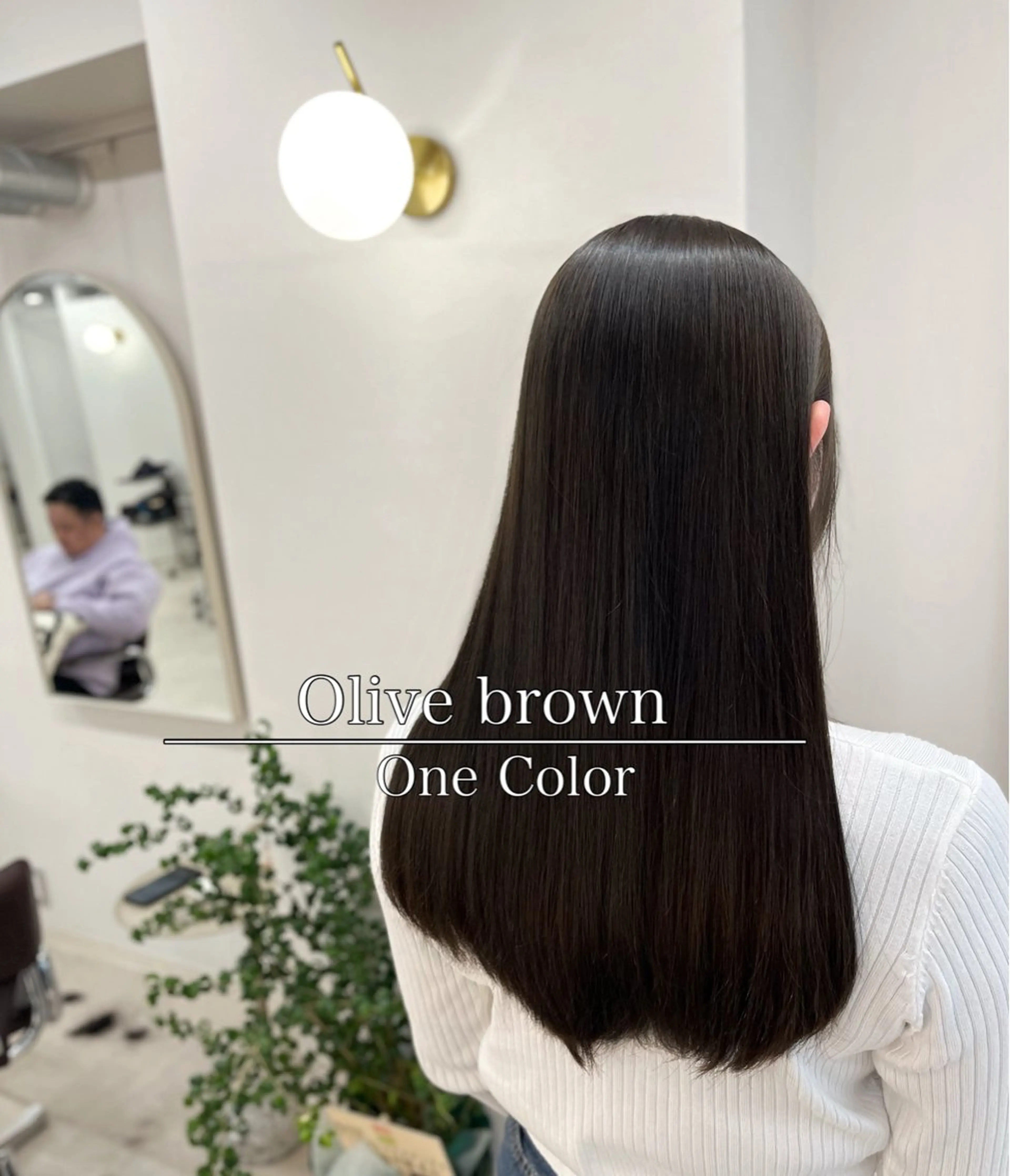 セミロング カラー ヘアアレンジ 透明感カラー くびれヘア 顔まわりレイヤー 顔周りカット 韓国風ヘア カット ヘアカラー トリートメント ヘッドスパ ヘアセット ®️レイヤー/透明感 カラー/星野六三四のヘアスタイル