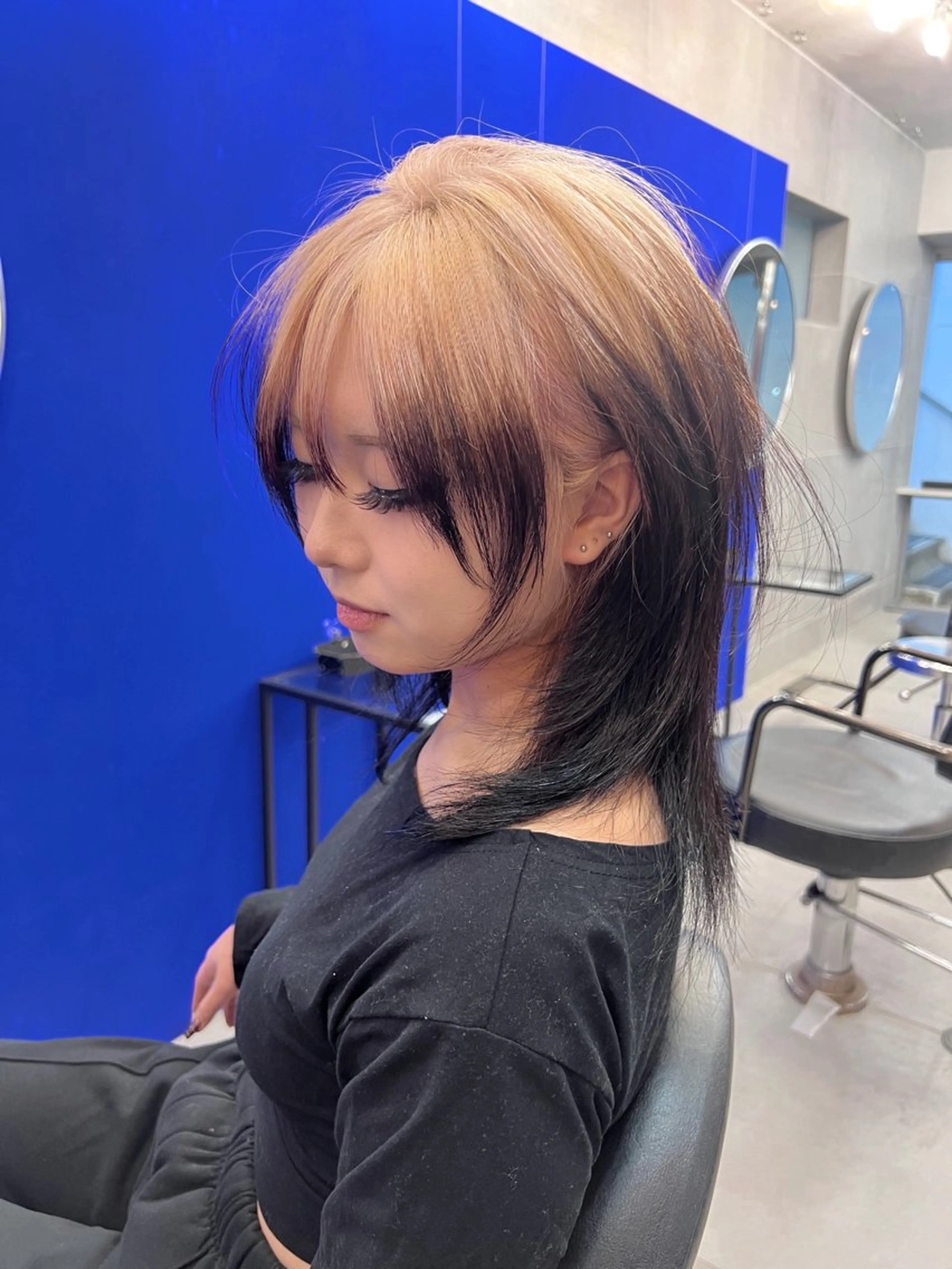 ミディアム ヘアカラー AIRA/ブリーチ ‪/透明感カラーのヘアスタイル