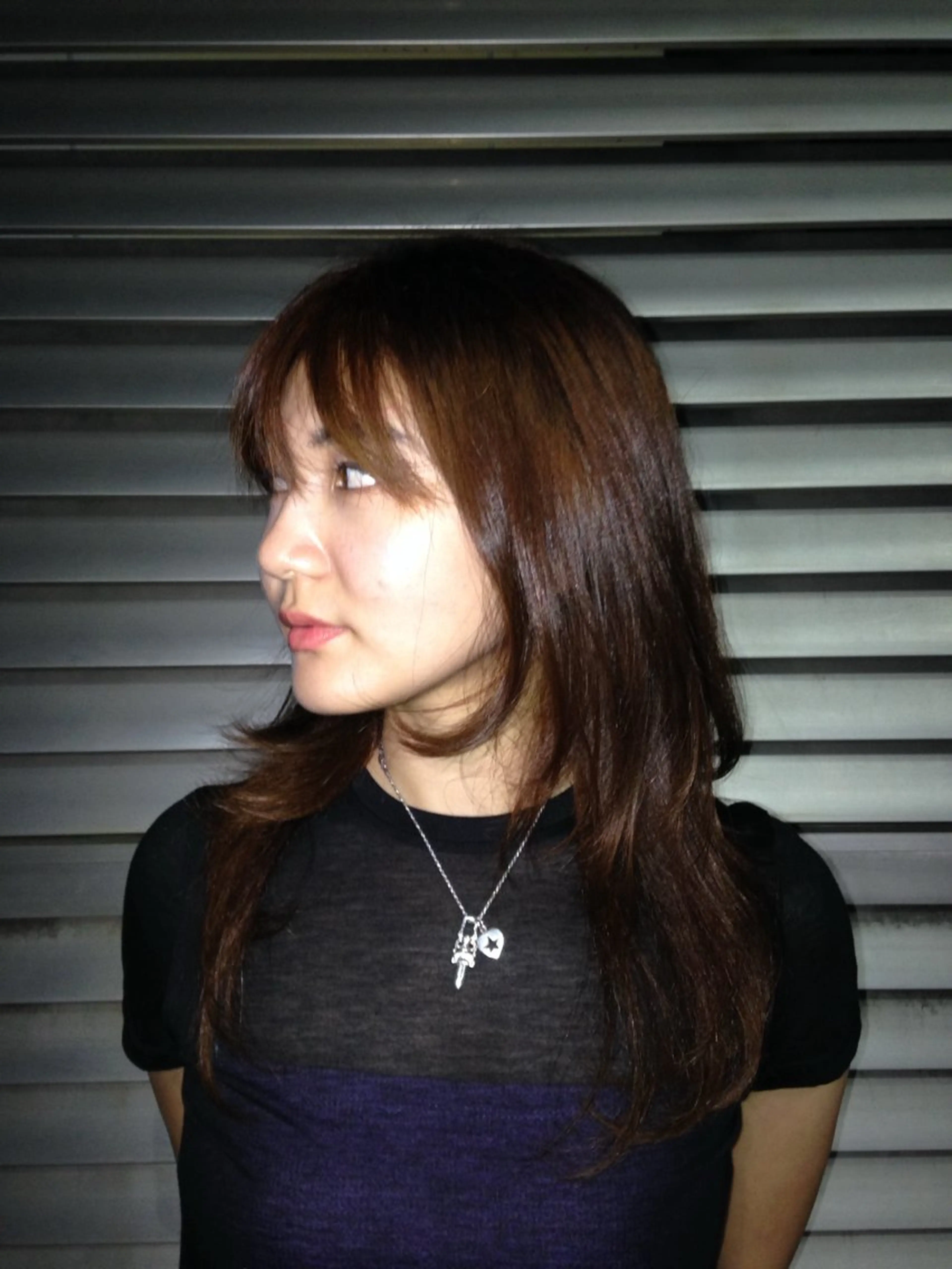 セミロング オレンジブラウン ANDREY所属・ANDREY RISAのヘアスタイル