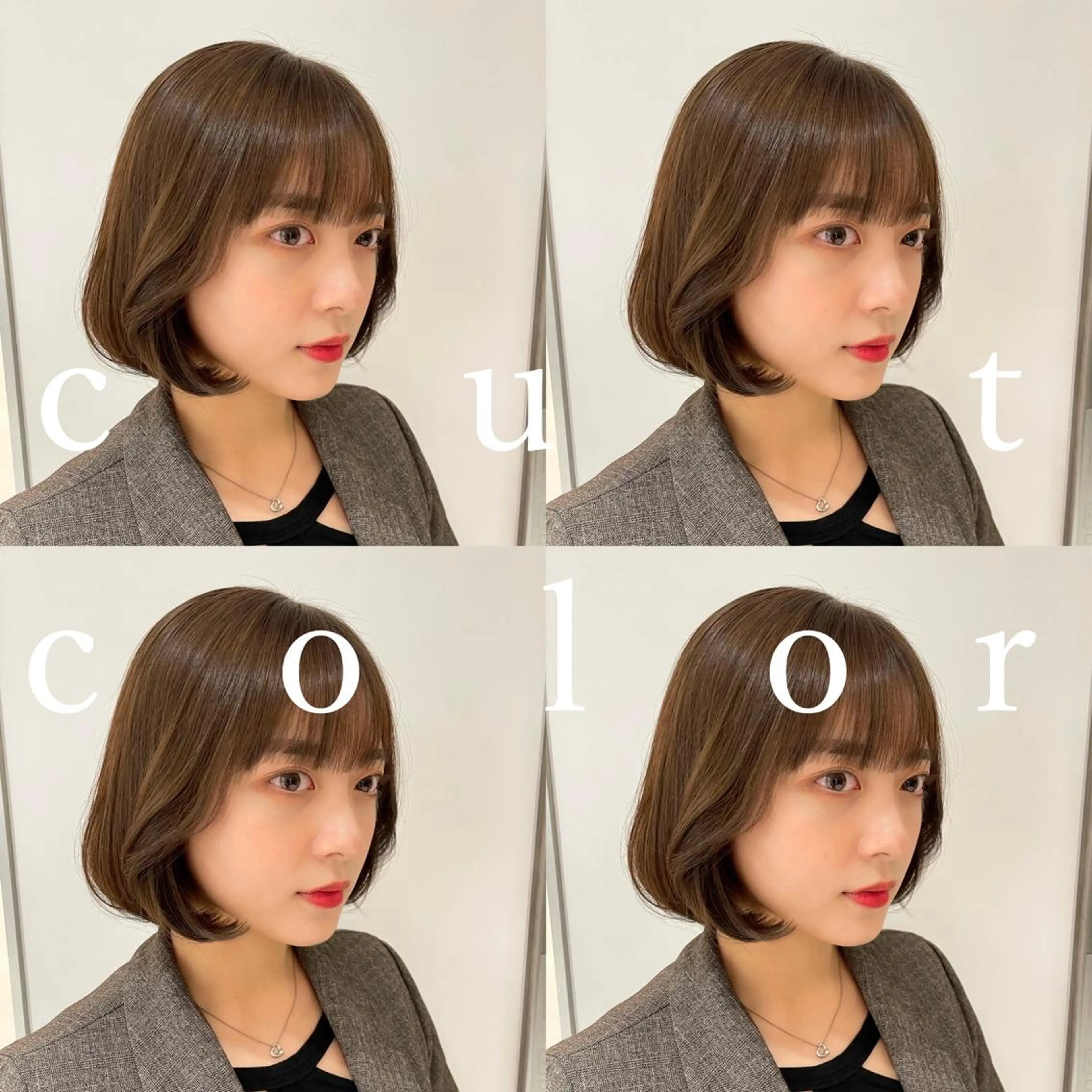 ミディアム カラー パーマ トリートメント 垢抜けヘア 韓国ヘア銀座近下菜央のヘアスタイル