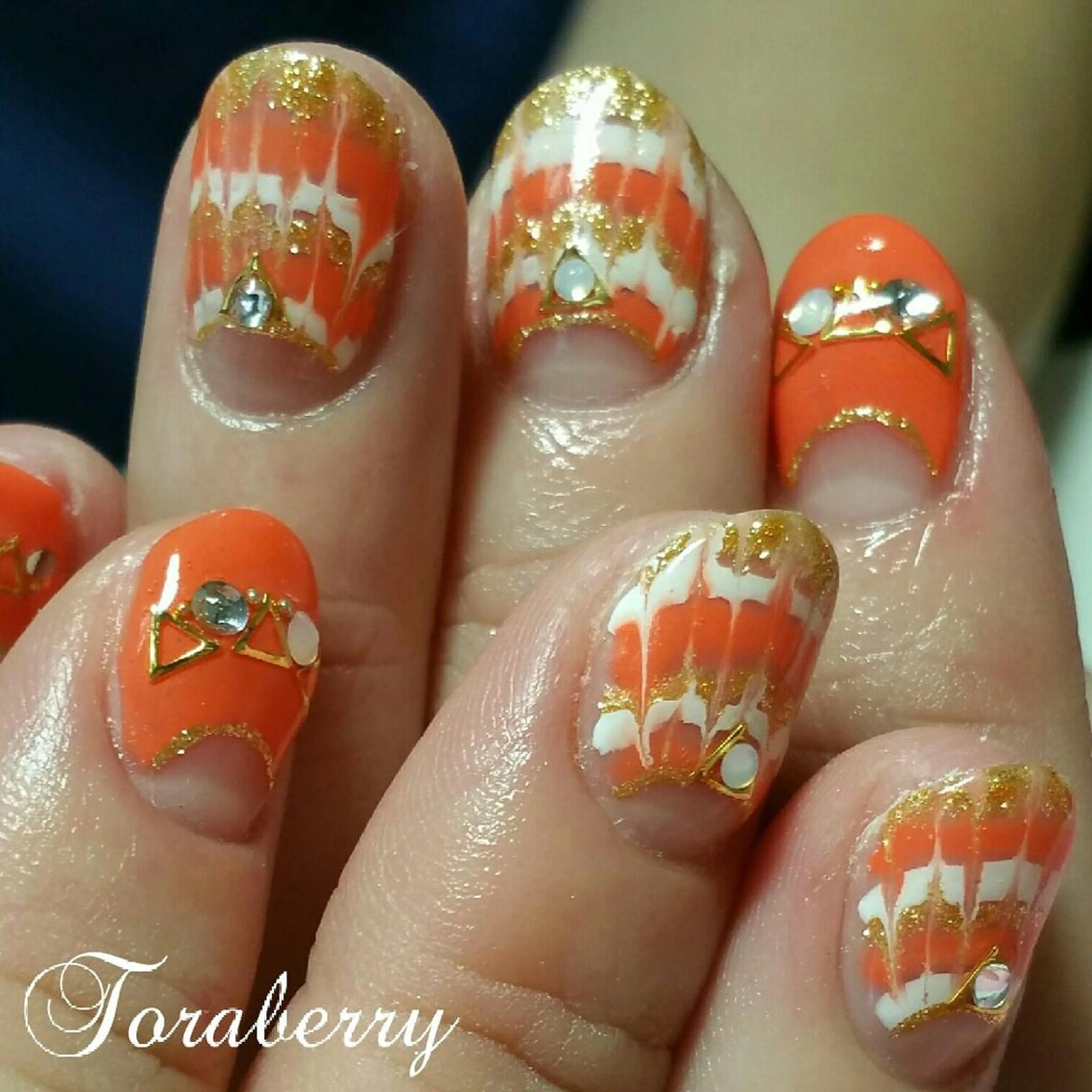 ネイル ピーコックネイル ネイリスト なつみのネイルデザイン