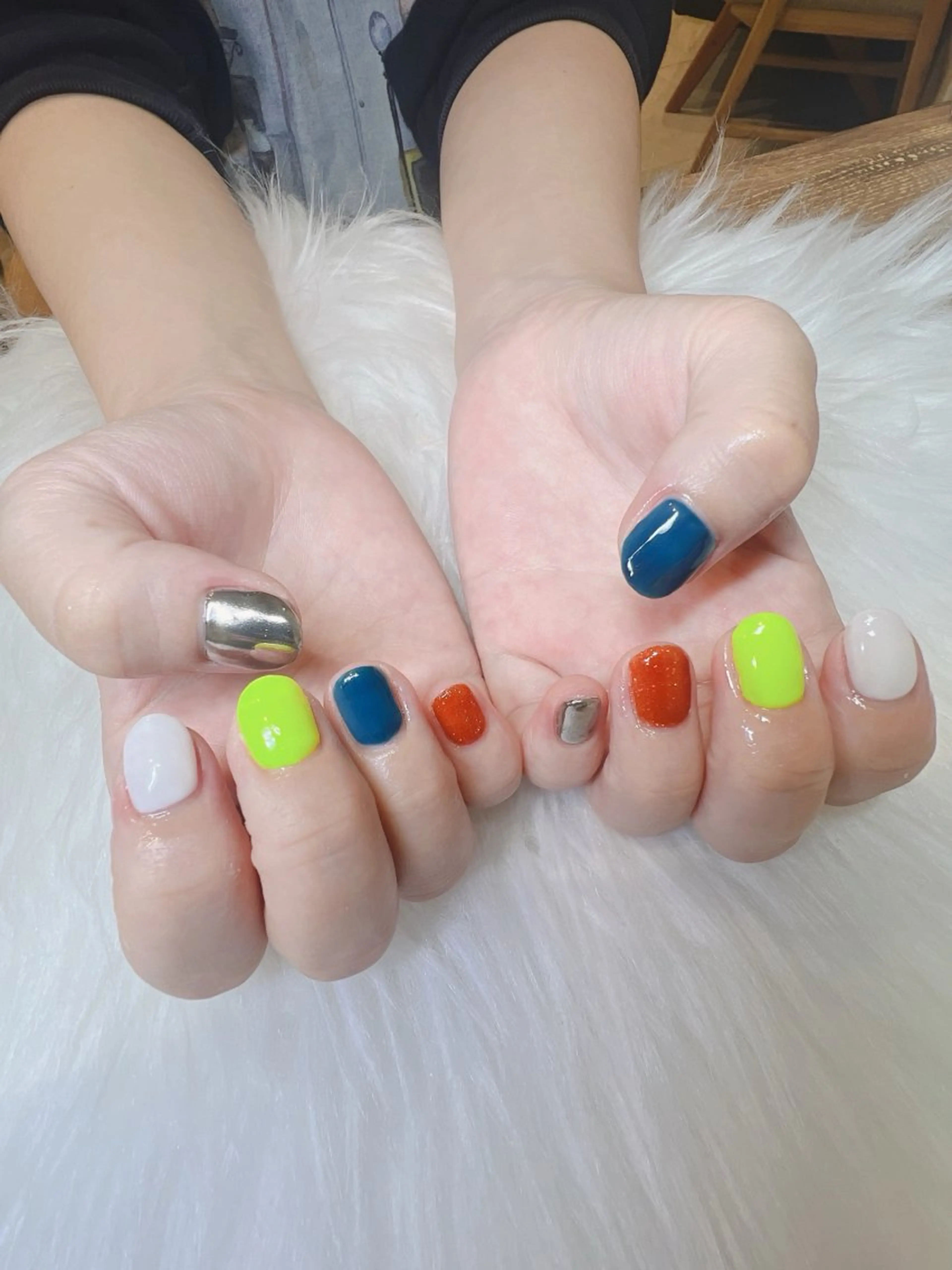 ♡メンズネイル　ワンカラー・持ち込みデザイン(＋¥1000)/オフなし   ★ハンドorフットの写真