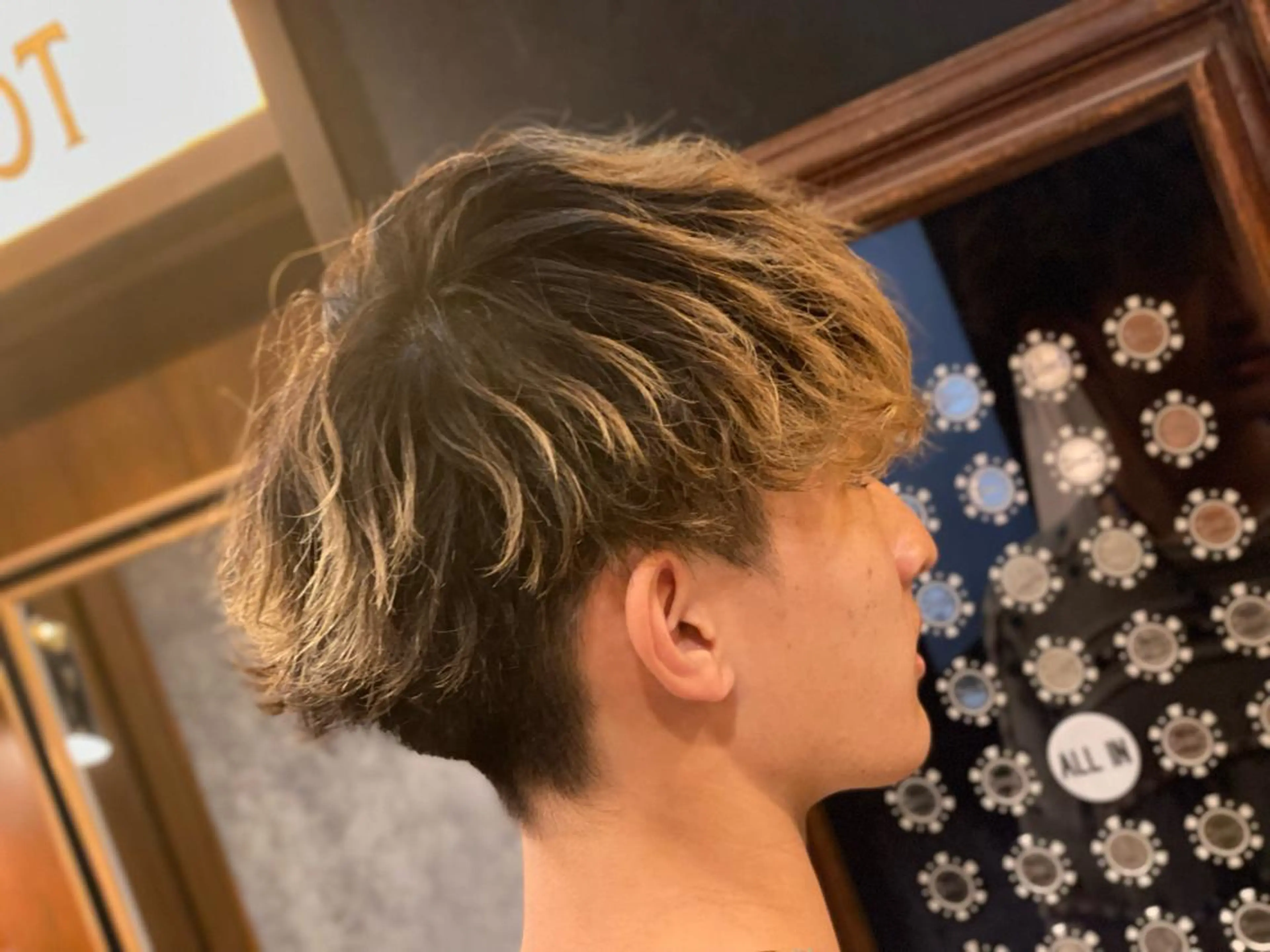 ショート パーマ メンズ 浅見 天翔のヘアスタイル