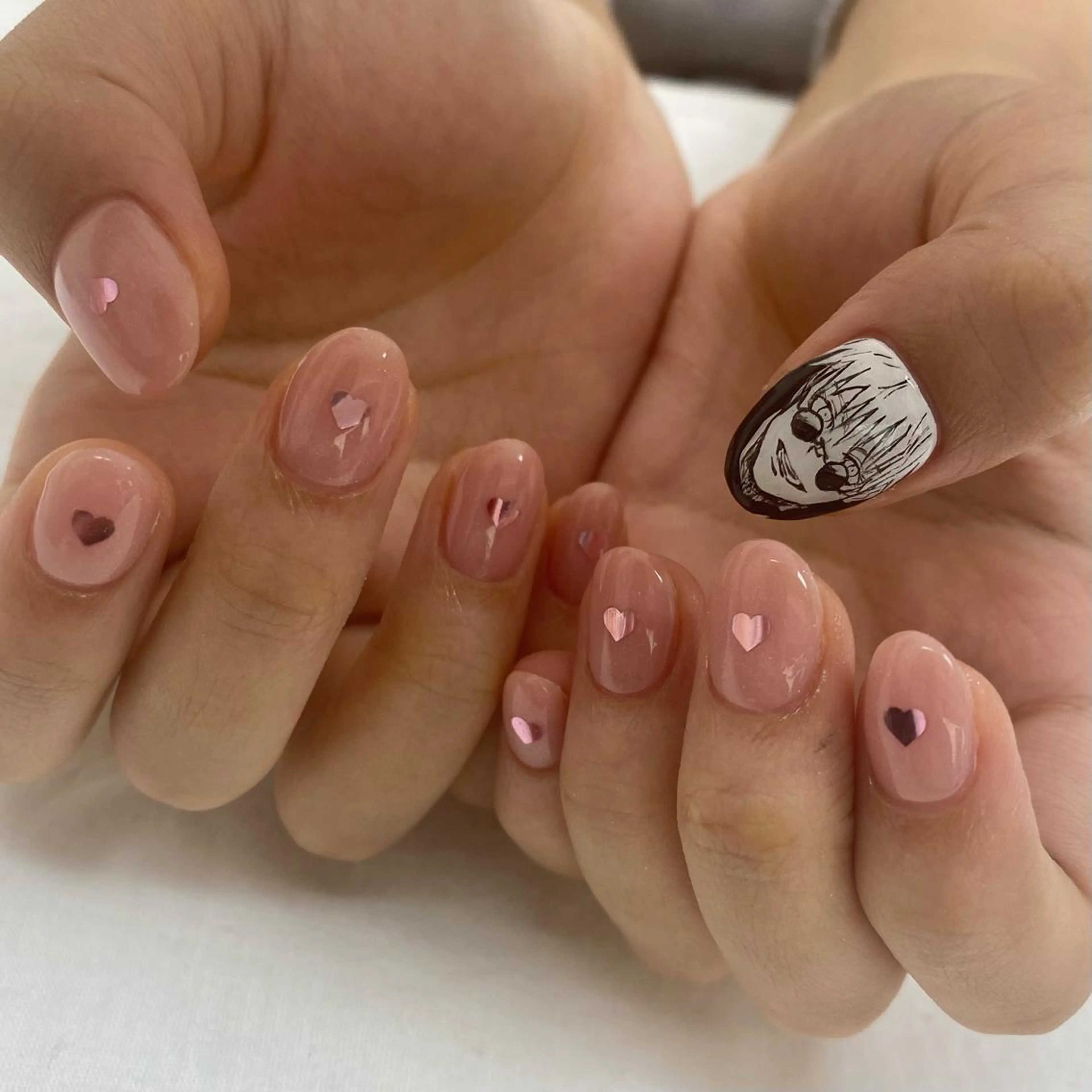 ショート ハンドネイル 池袋痛ネイル Nok. 渡辺のネイルデザイン