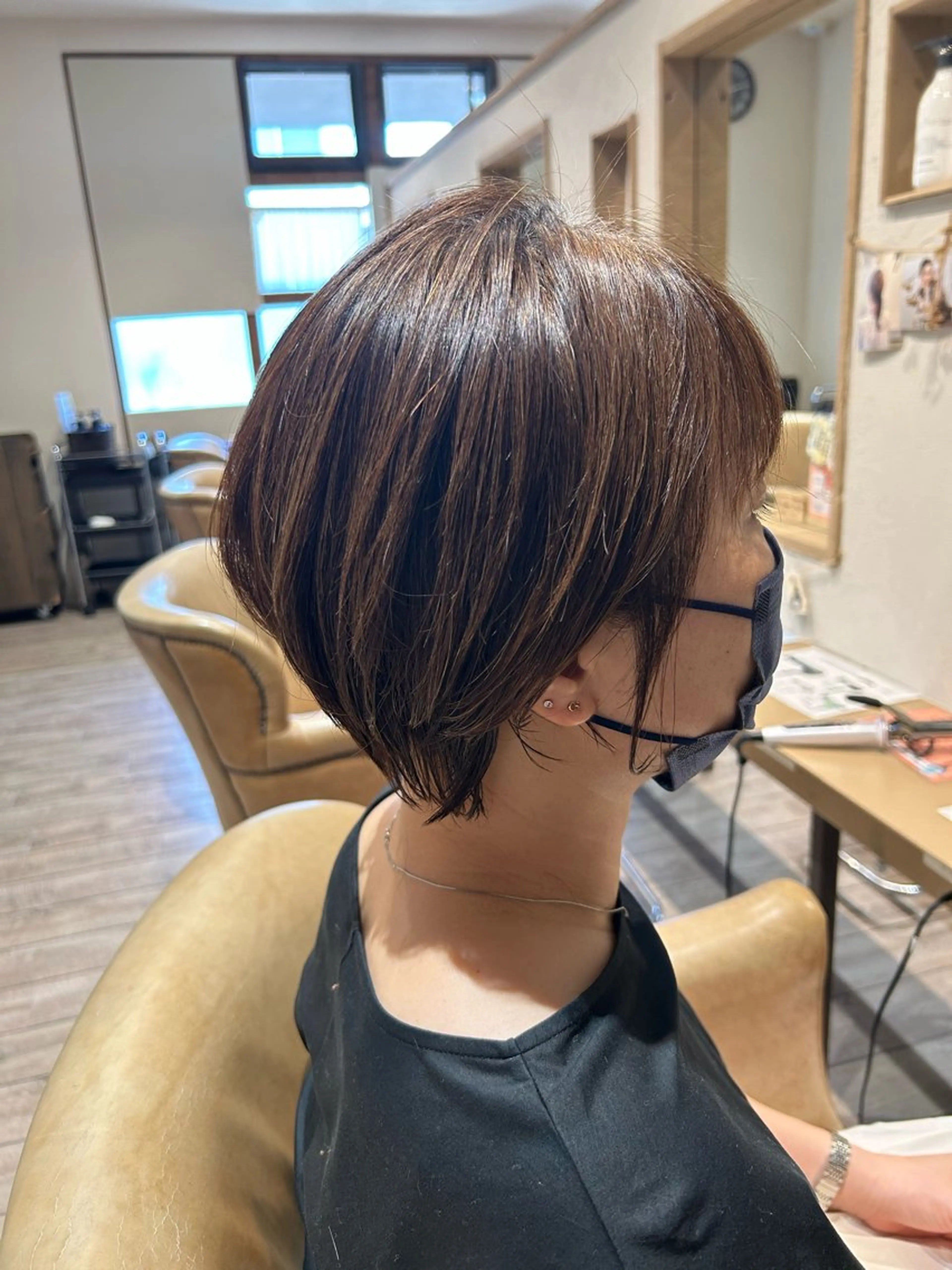 ショート ショートヘア Ribetta所属・仁木 彩奈のヘアスタイル