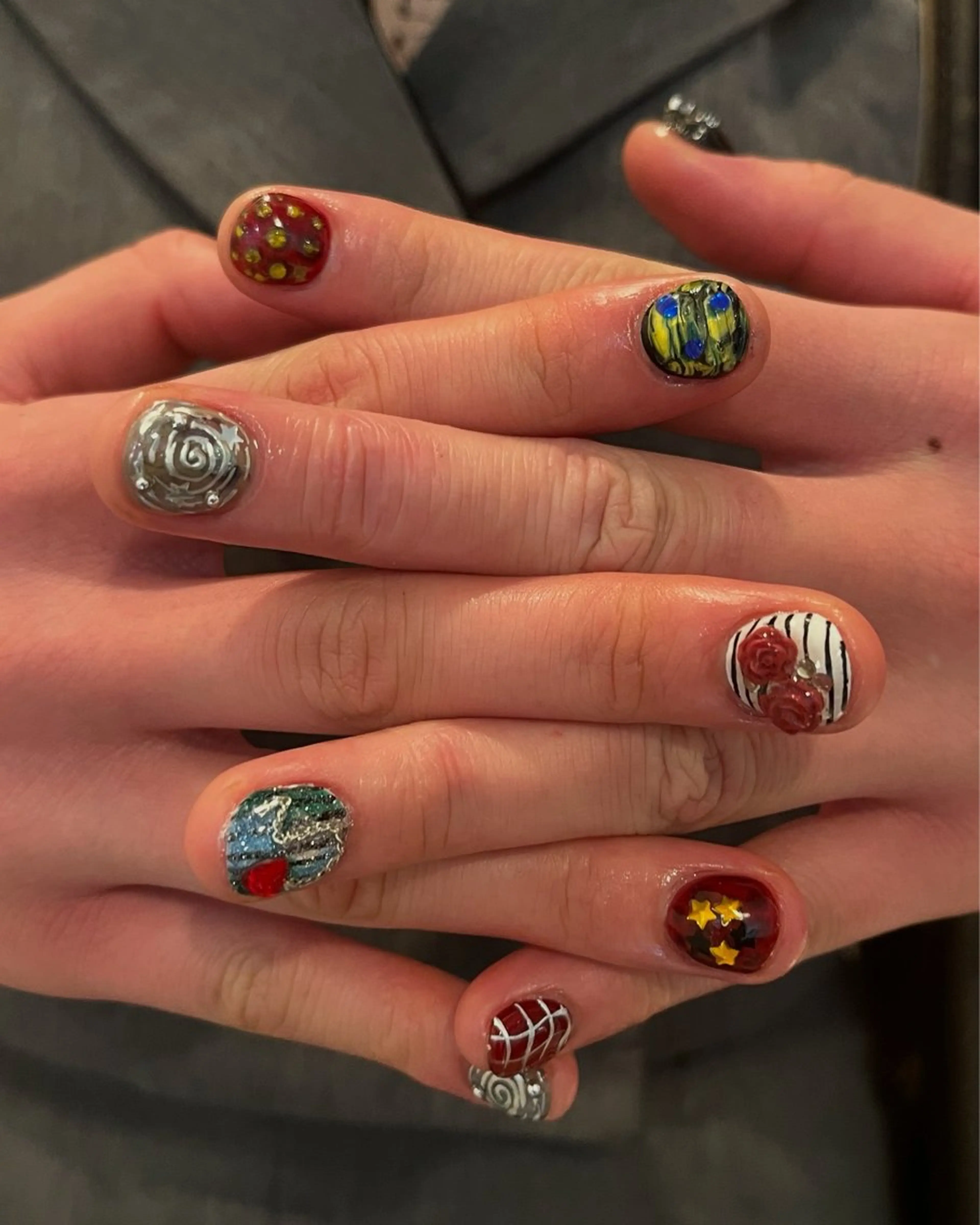 ネイル 文 /個性派ネイルのネイルデザイン