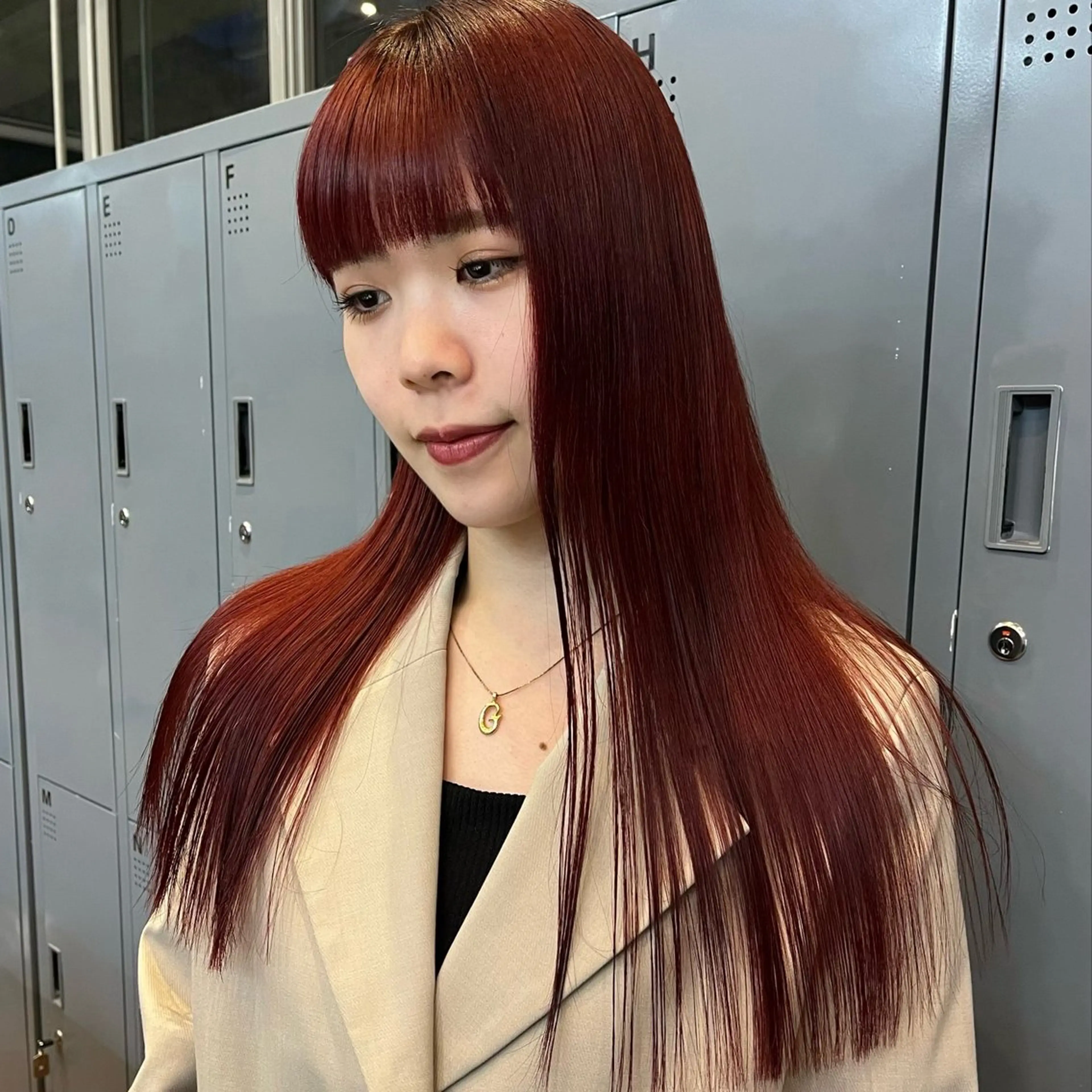 ロング カラー カット ヘアカラー トリートメント 透けるカラー 🫧かふうのヘアスタイル