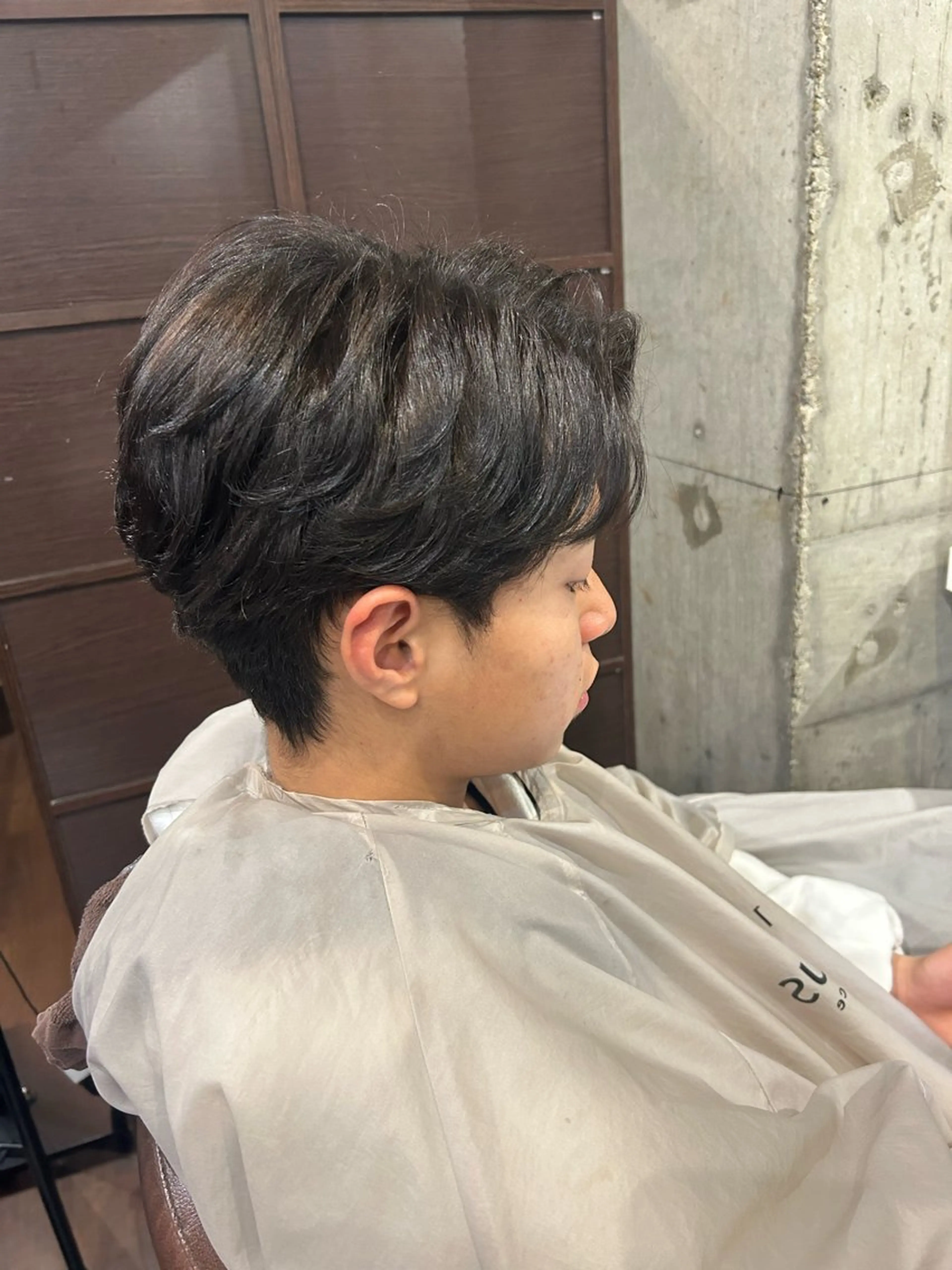 ショート パーマ メンズ 小波津 笑花のヘアスタイル