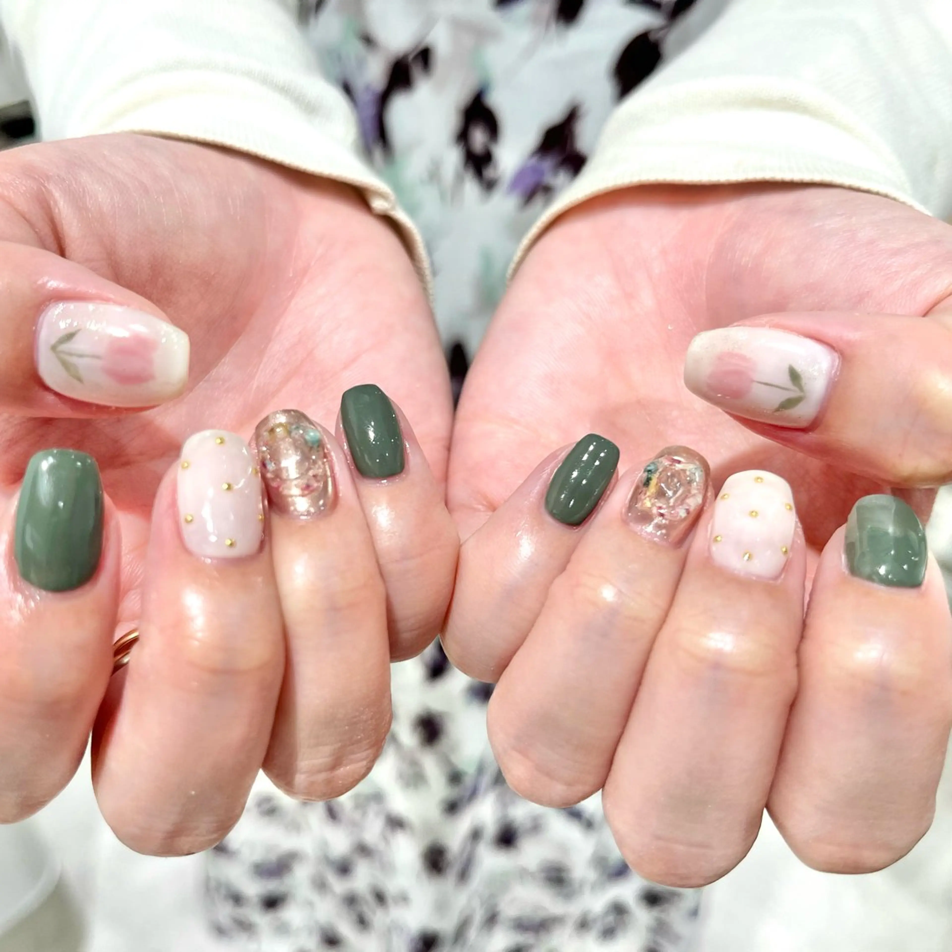 ネイル ハンドネイル 💚K. ARISA💚のネイルデザイン