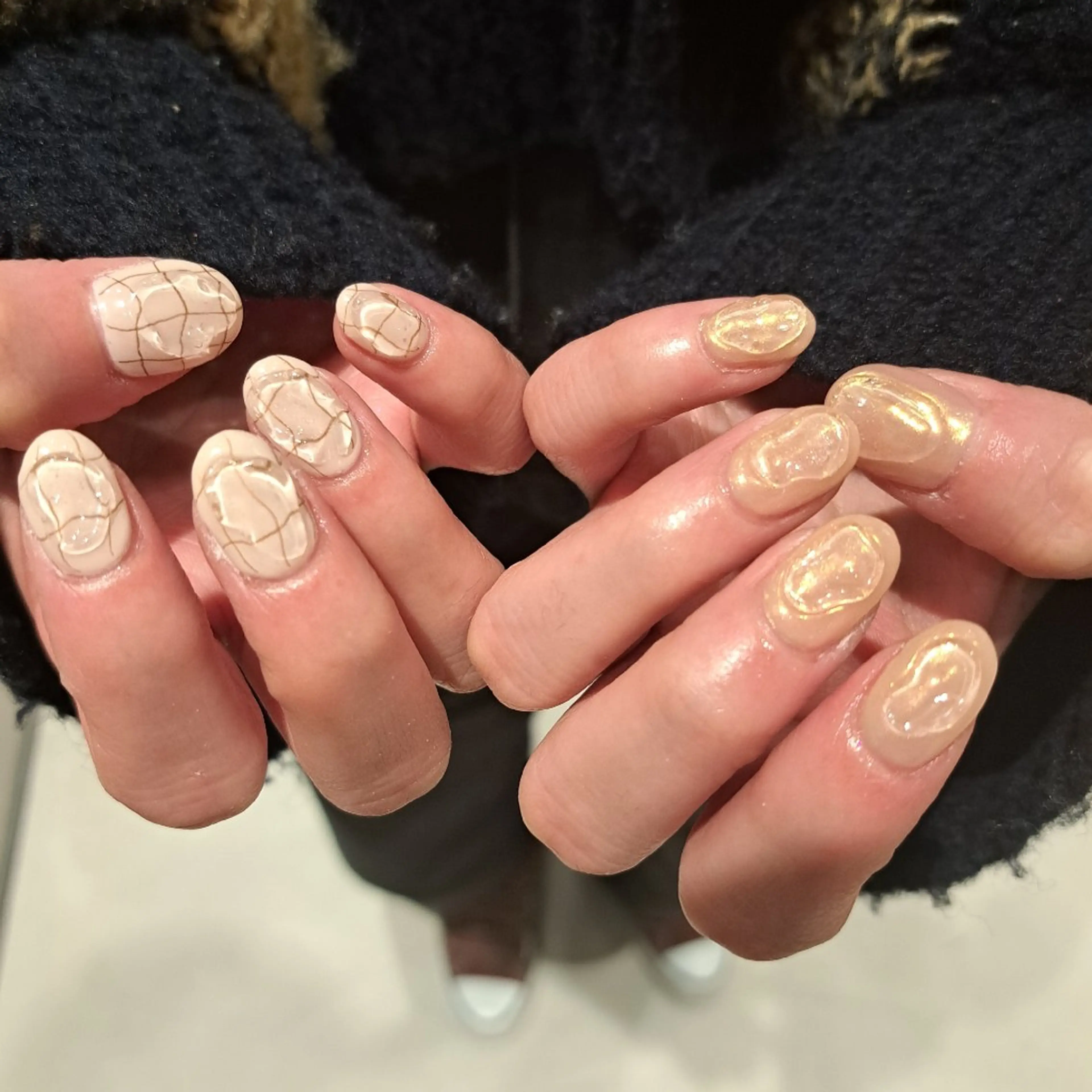ネイル アートネイル ジェルネイル ミラーネイル 持ち込み ニュアンスネイル Nail mood /アートし放題のネイルデザイン