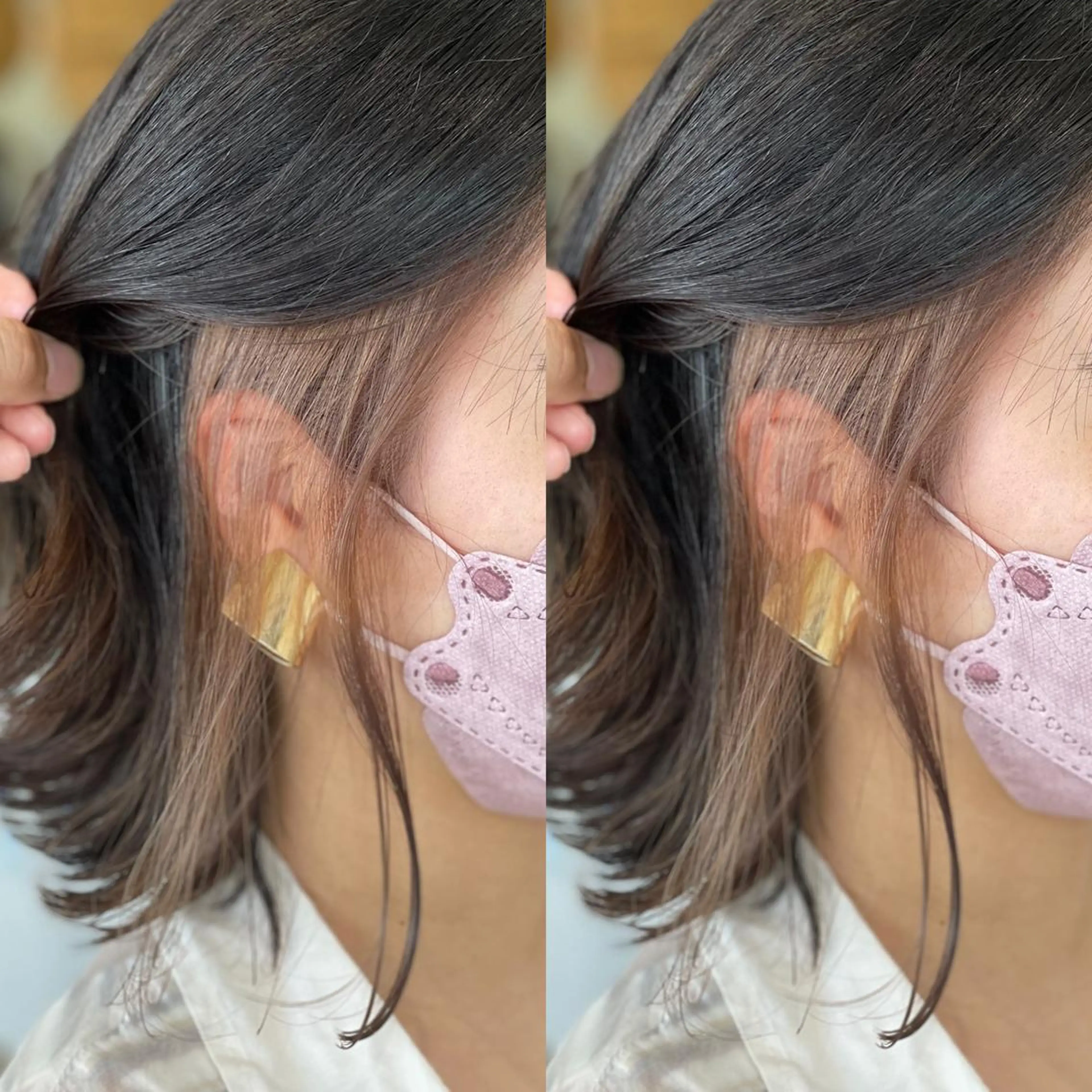 ミディアム Snaly カラー特化ページのヘアスタイル