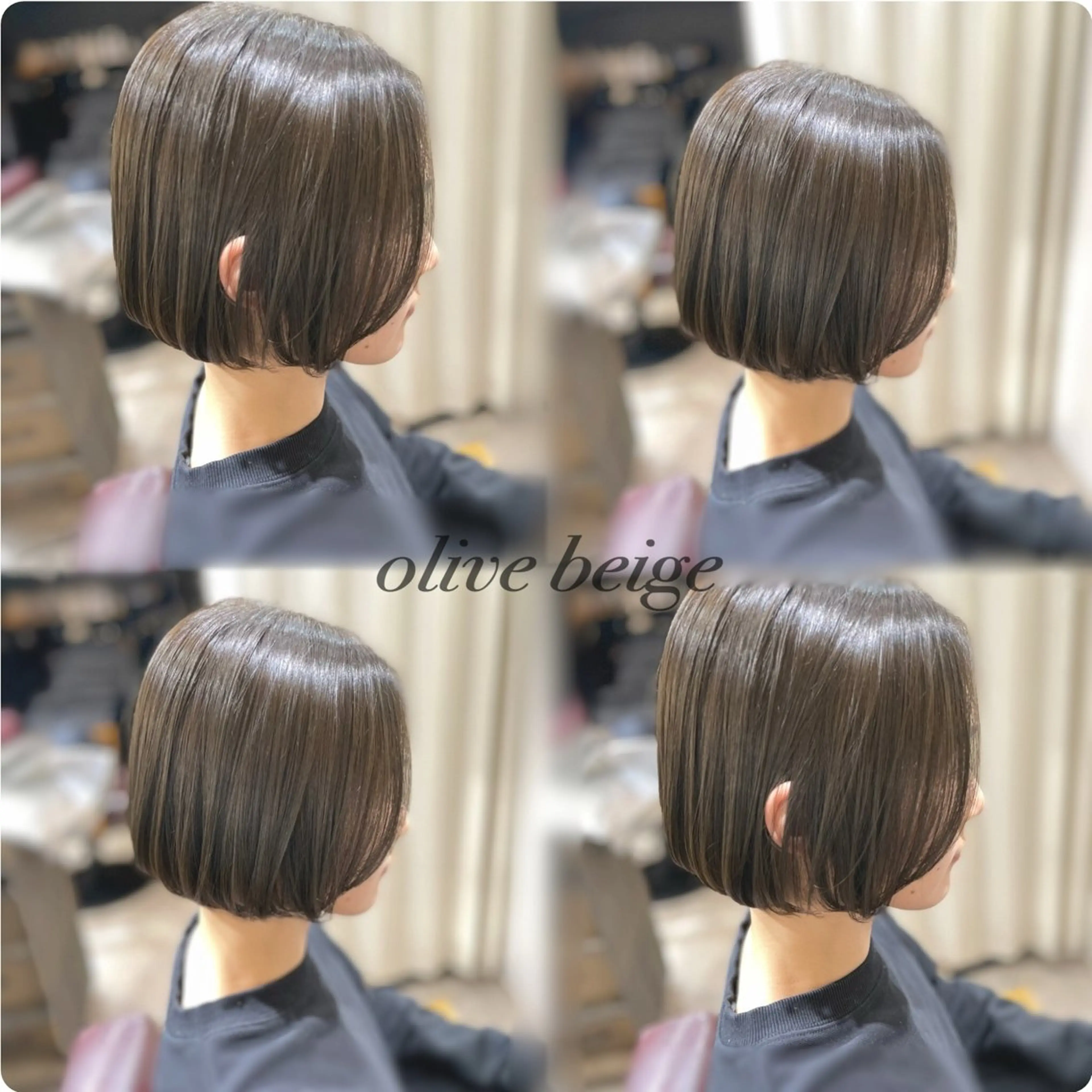ショート カット ヘアカラー トリートメント 美髪矯正/艶ボブ🫧 🍀星野茉由のヘアスタイル